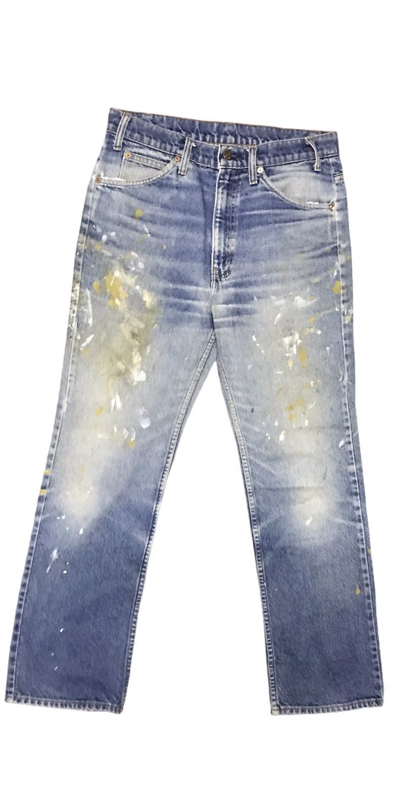 Levi's Vintage Clothing Vintage Levi’s orange tab custom paint denim Size US 33 - 1 Thumbnail