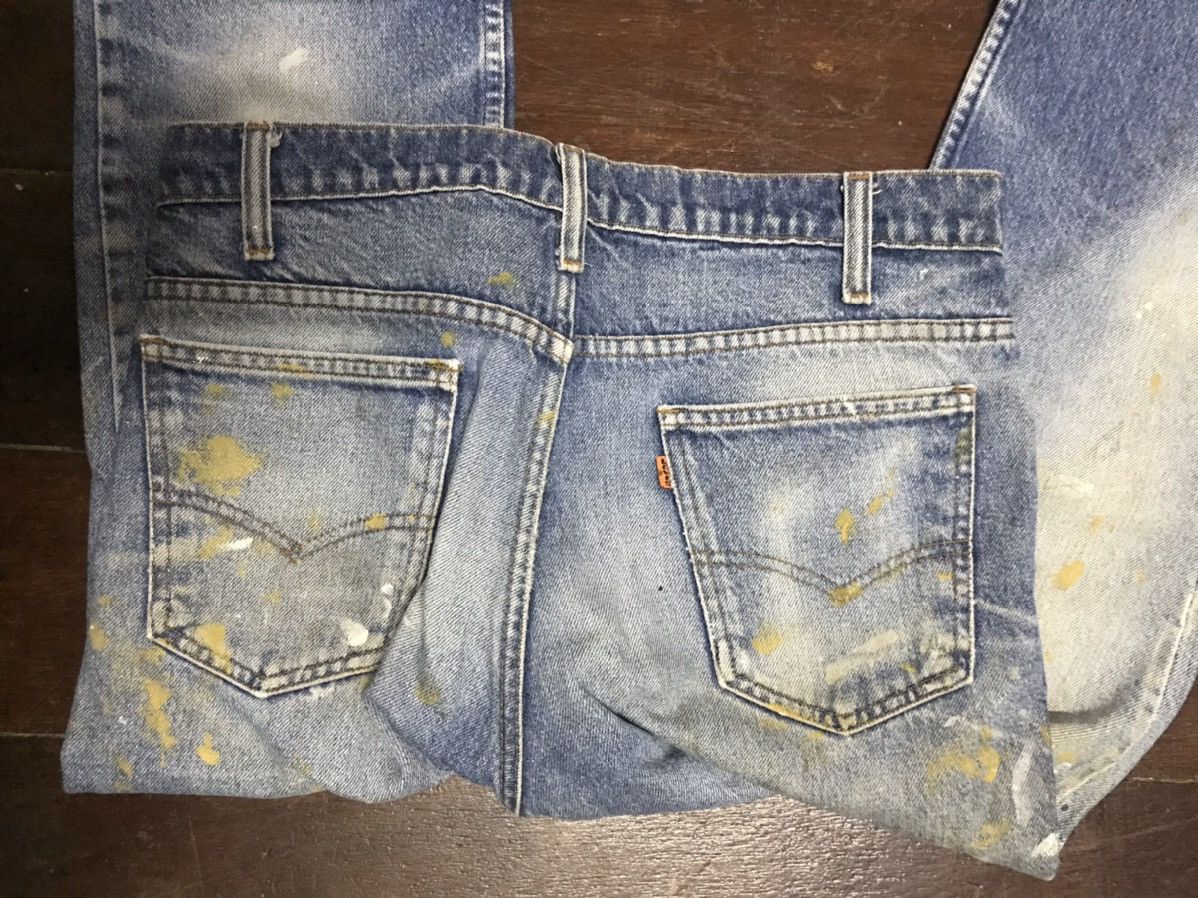 Levi's Vintage Clothing Vintage Levi’s orange tab custom paint denim Size US 33 - 7 Thumbnail