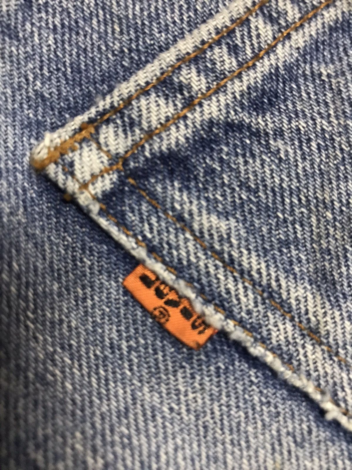 Levi's Vintage Clothing Vintage Levi’s orange tab custom paint denim Size US 33 - 3 Thumbnail