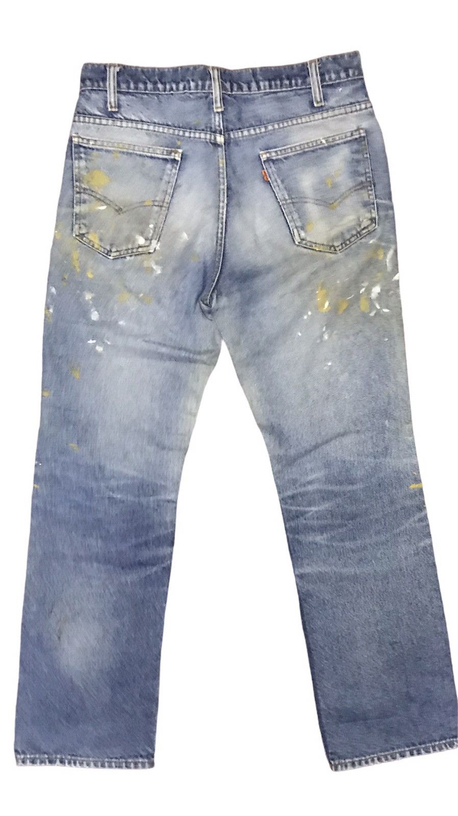 Levi's Vintage Clothing Vintage Levi’s orange tab custom paint denim Size US 33 - 2 Thumbnail
