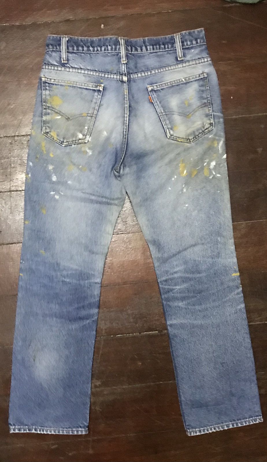 Levi's Vintage Clothing Vintage Levi’s orange tab custom paint denim Size US 33 - 8 Thumbnail