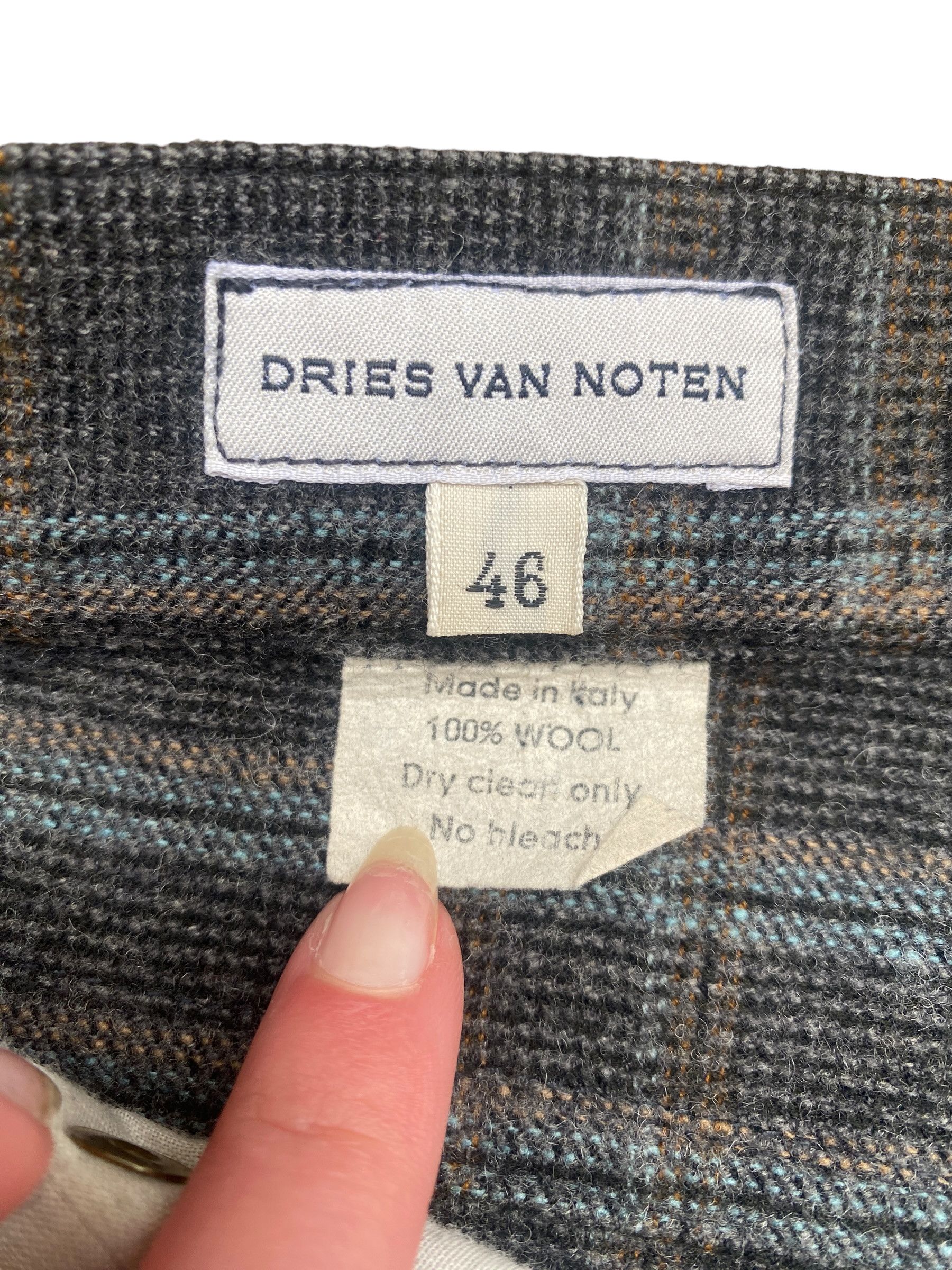 Dries Van Noten Grey Wool Pants Size US 30 / EU 46 - 5 Thumbnail