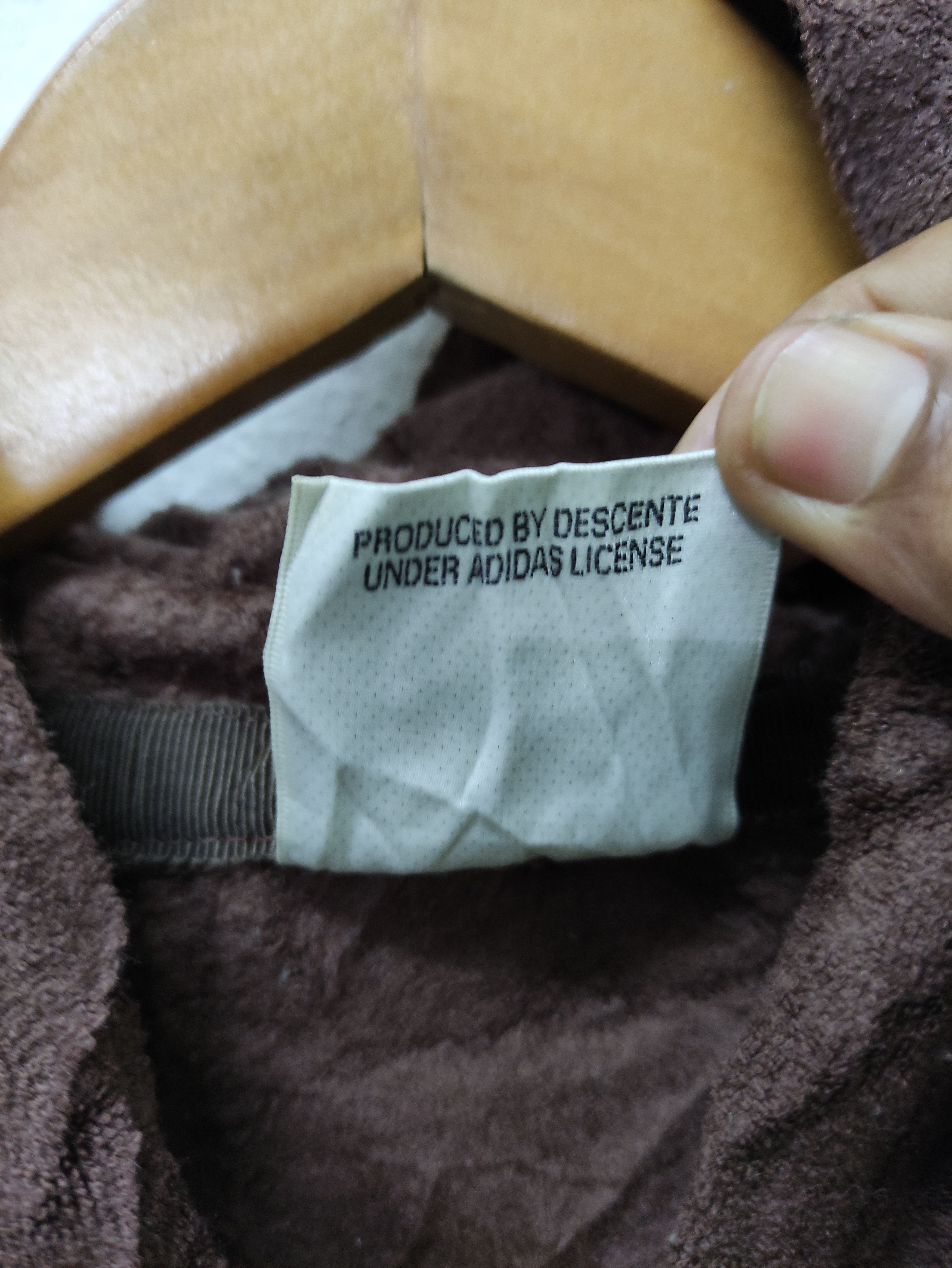 Adidas × Descente × Vintage Vintage Adidas Zip Up Fleece Hoodie Jacket Made in Japan Size US L / EU 52-54 / 3 - 8 Thumbnail