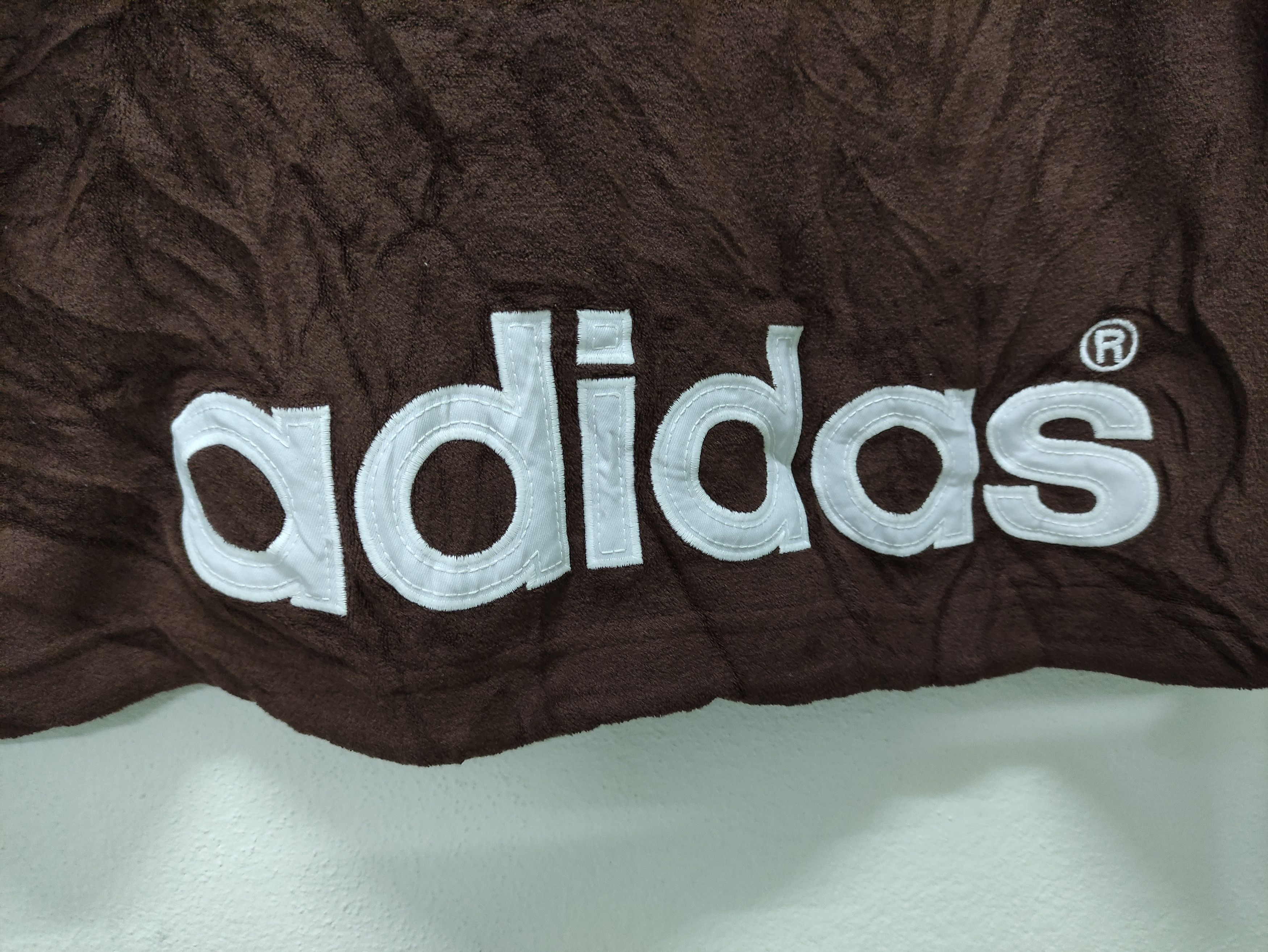 Adidas × Descente × Vintage Vintage Adidas Zip Up Fleece Hoodie Jacket Made in Japan Size US L / EU 52-54 / 3 - 6 Thumbnail