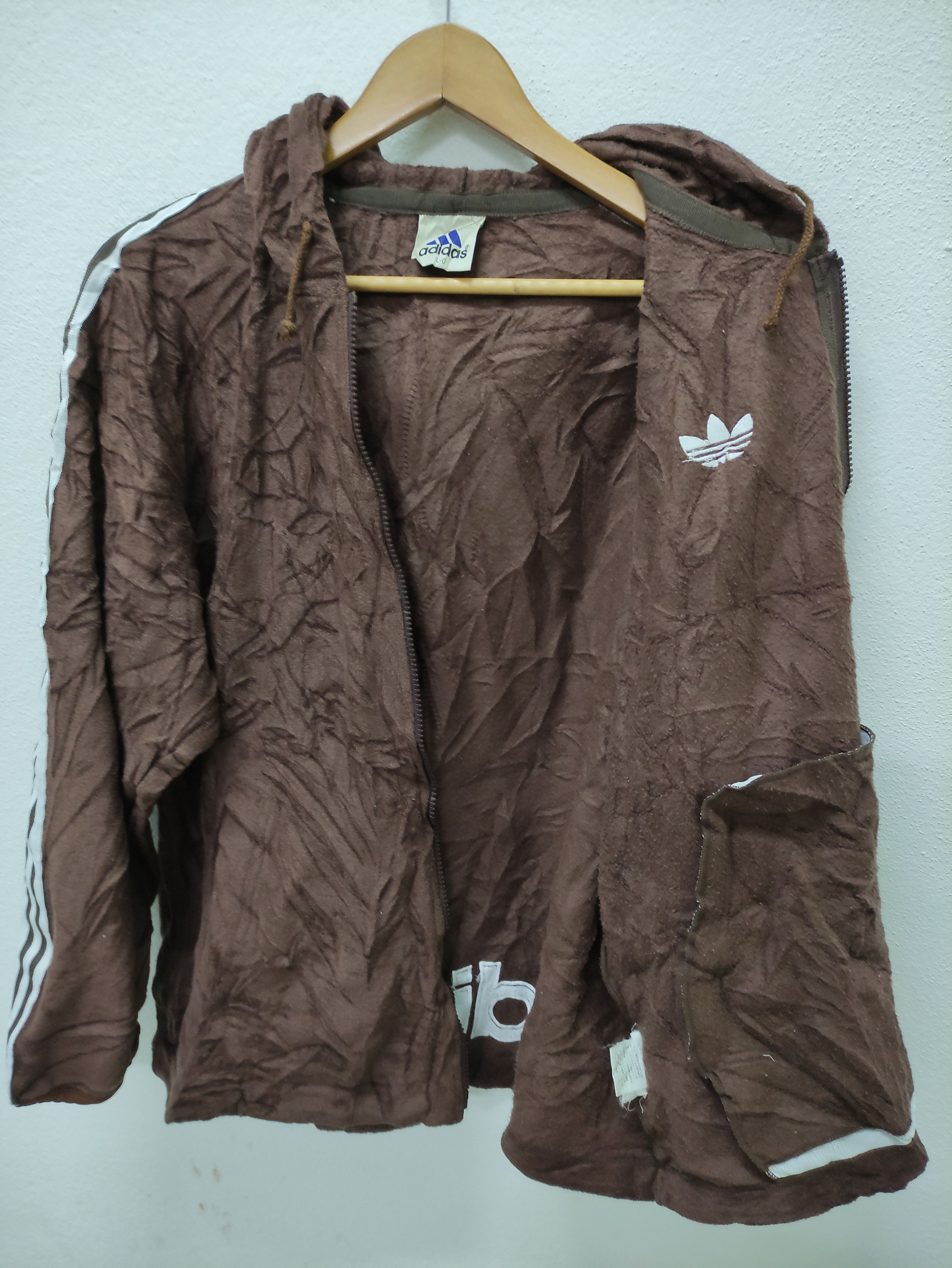 Adidas × Descente × Vintage Vintage Adidas Zip Up Fleece Hoodie Jacket Made in Japan Size US L / EU 52-54 / 3 - 4 Thumbnail