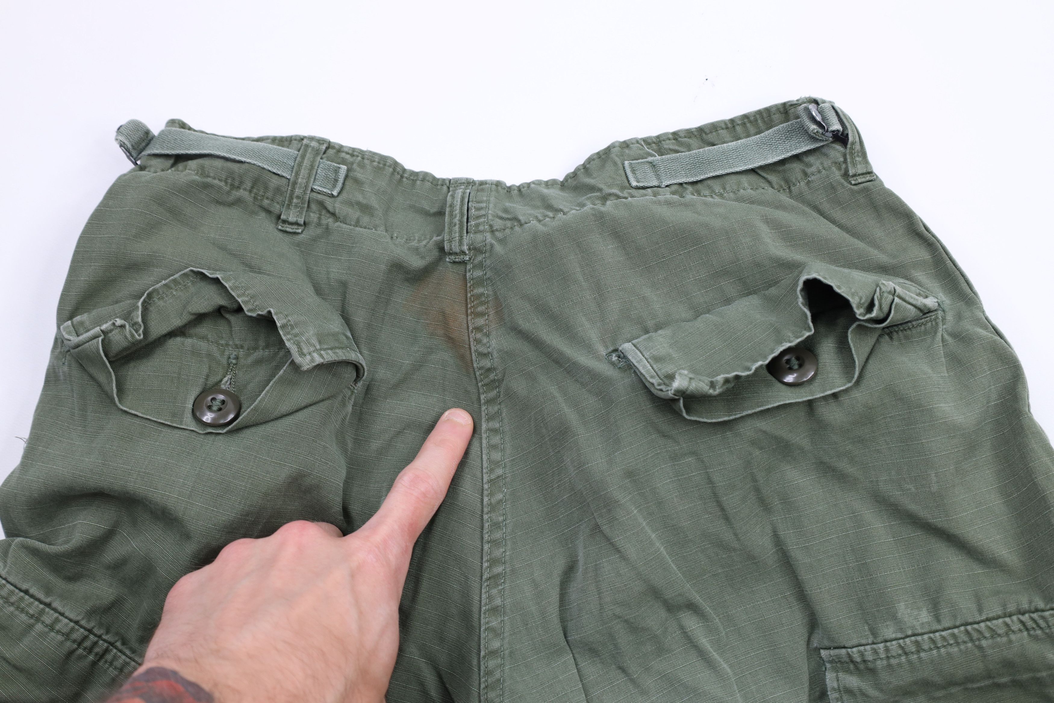 Vintage Vintage 60s Vietnam War WR Poplin Ripstop Cargo Pants USA Size US 32 / EU 48 - 17 Thumbnail