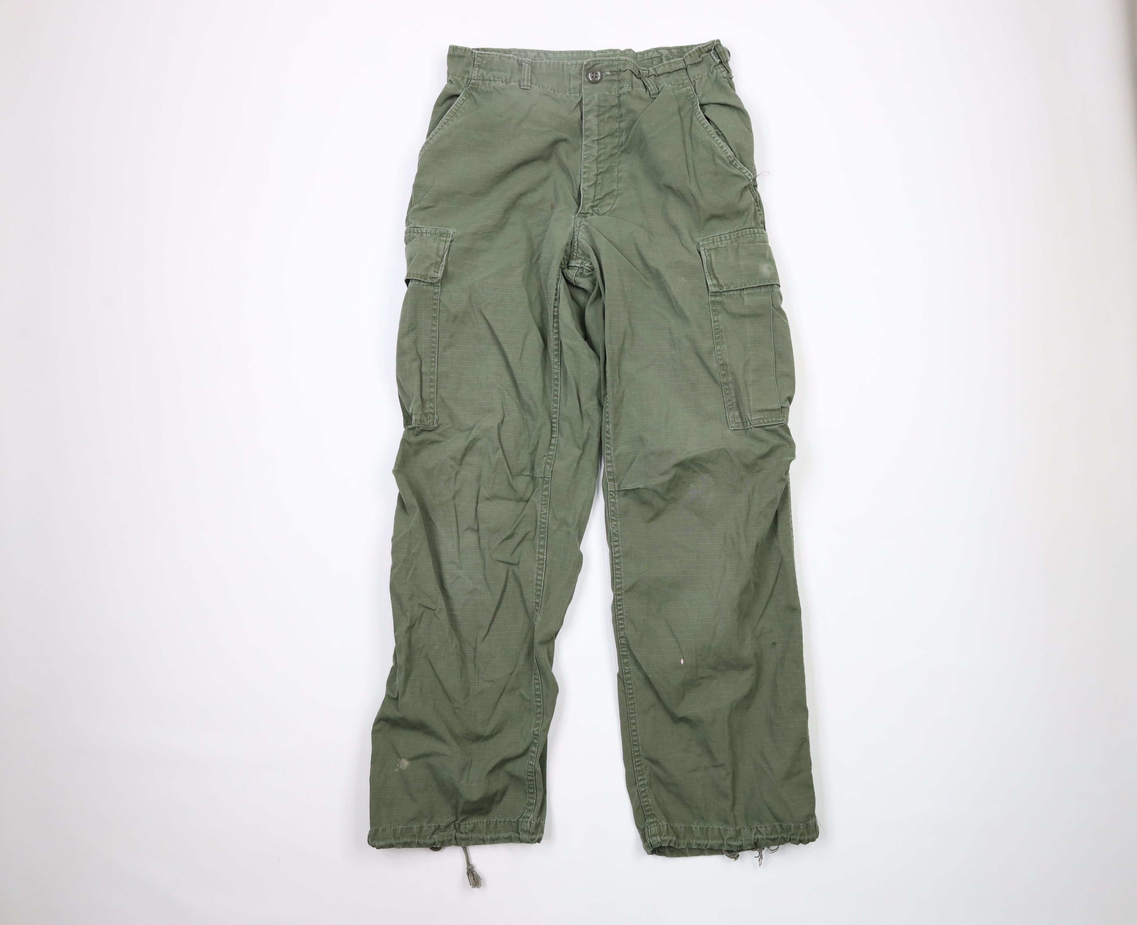 Vintage Vintage 60s Vietnam War WR Poplin Ripstop Cargo Pants USA Size US 32 / EU 48 - 1 Thumbnail