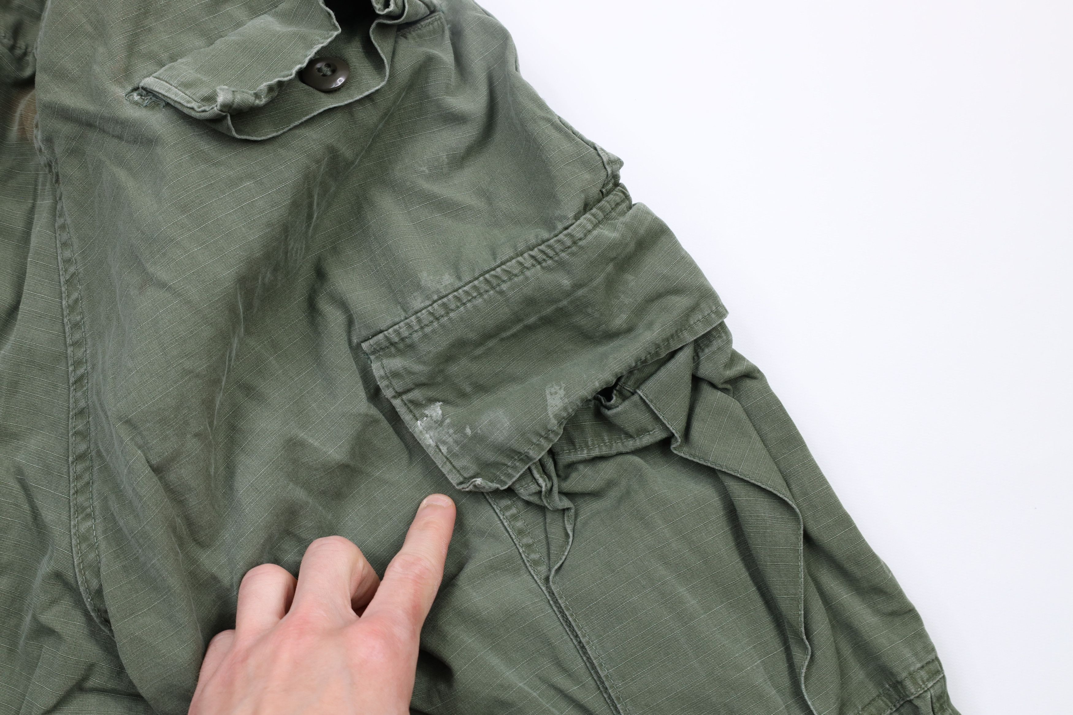 Vintage Vintage 60s Vietnam War WR Poplin Ripstop Cargo Pants USA Size US 32 / EU 48 - 16 Thumbnail