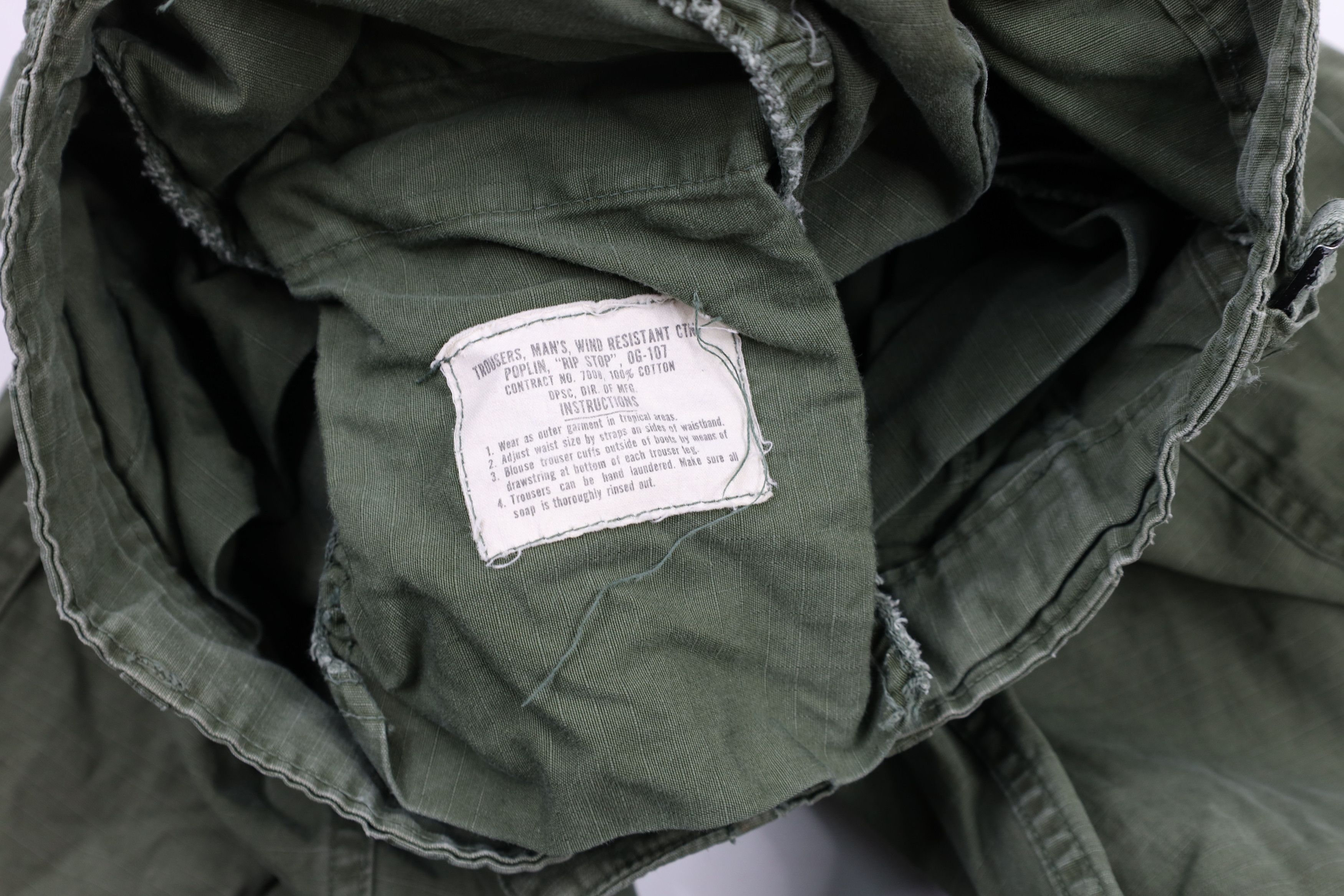 Vintage Vintage 60s Vietnam War WR Poplin Ripstop Cargo Pants USA Size US 32 / EU 48 - 10 Thumbnail