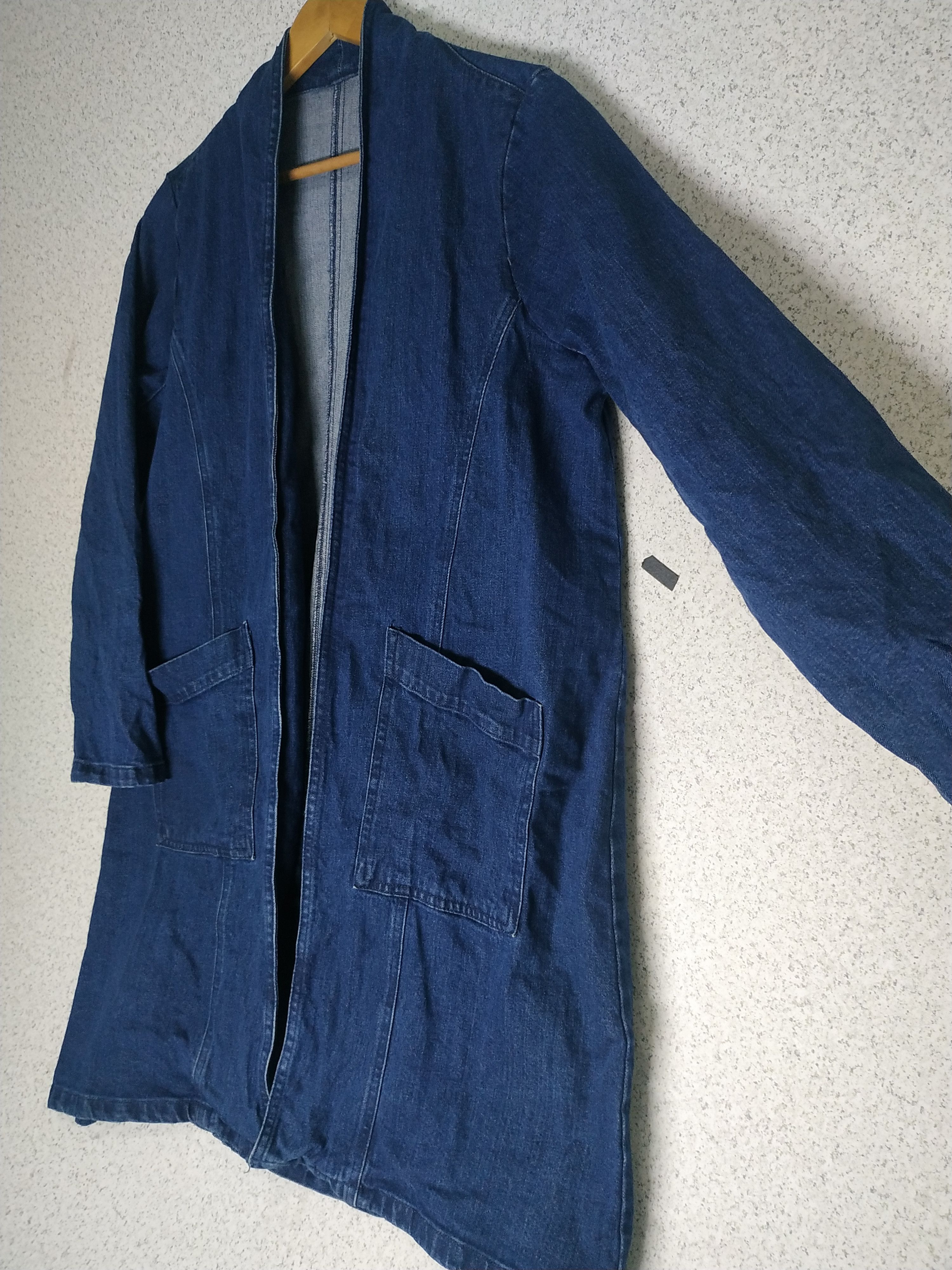 Japanese Brand Persodea Open Front Denim Cardigan Size US L / EU 52-54 / 3 - 3 Thumbnail