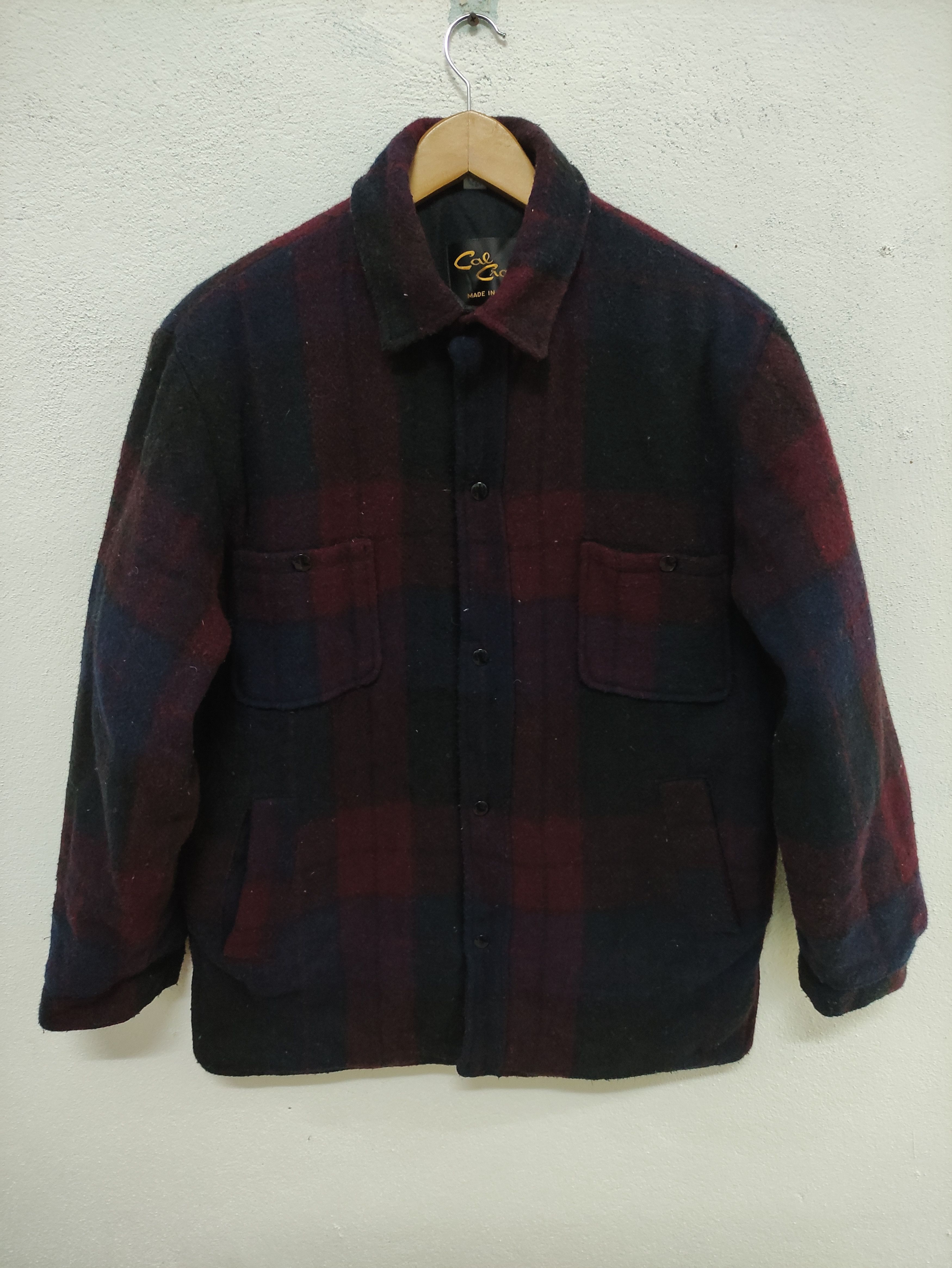 Flannel × Vintage Vintage Cal Craft Checkered Quilted Wool Flannel Jacket USA Size US M / EU 48-50 / 2 - 1 Thumbnail