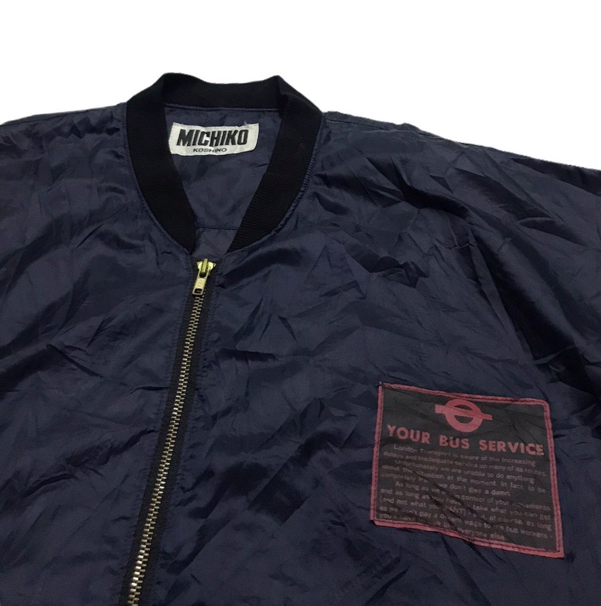 Japanese Brand × Michiko Koshino Michiko Koshino London bomber jacket Size US L / EU 52-54 / 3 - 5 Thumbnail