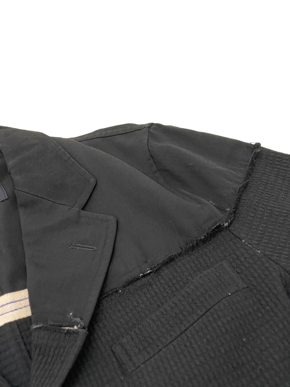 Comme des Garcons AD 2000 CDG Homme Hybrid Nylon Attached Wool Blazer 4🟩8 Size US S / EU 44-46 / 1 - 8 Thumbnail