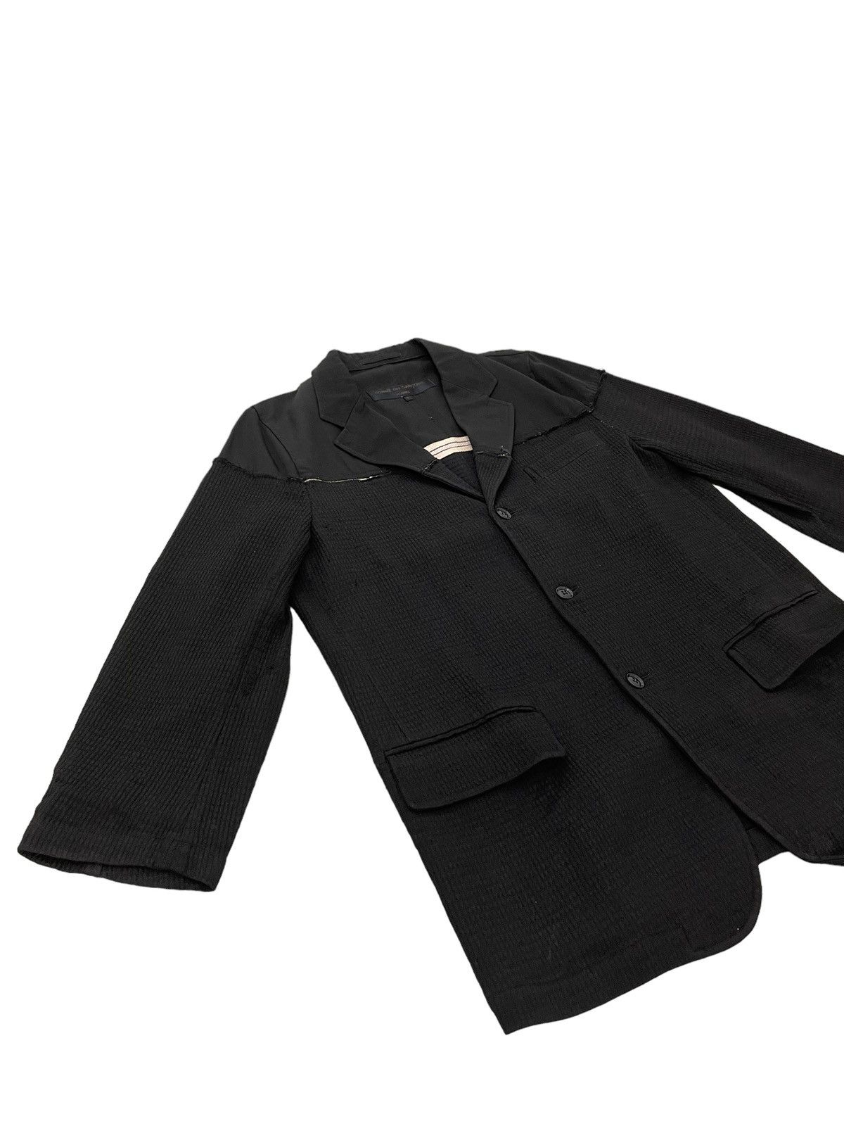 Comme des Garcons AD 2000 CDG Homme Hybrid Nylon Attached Wool Blazer 4🟩8 Size US S / EU 44-46 / 1 - 1 Thumbnail