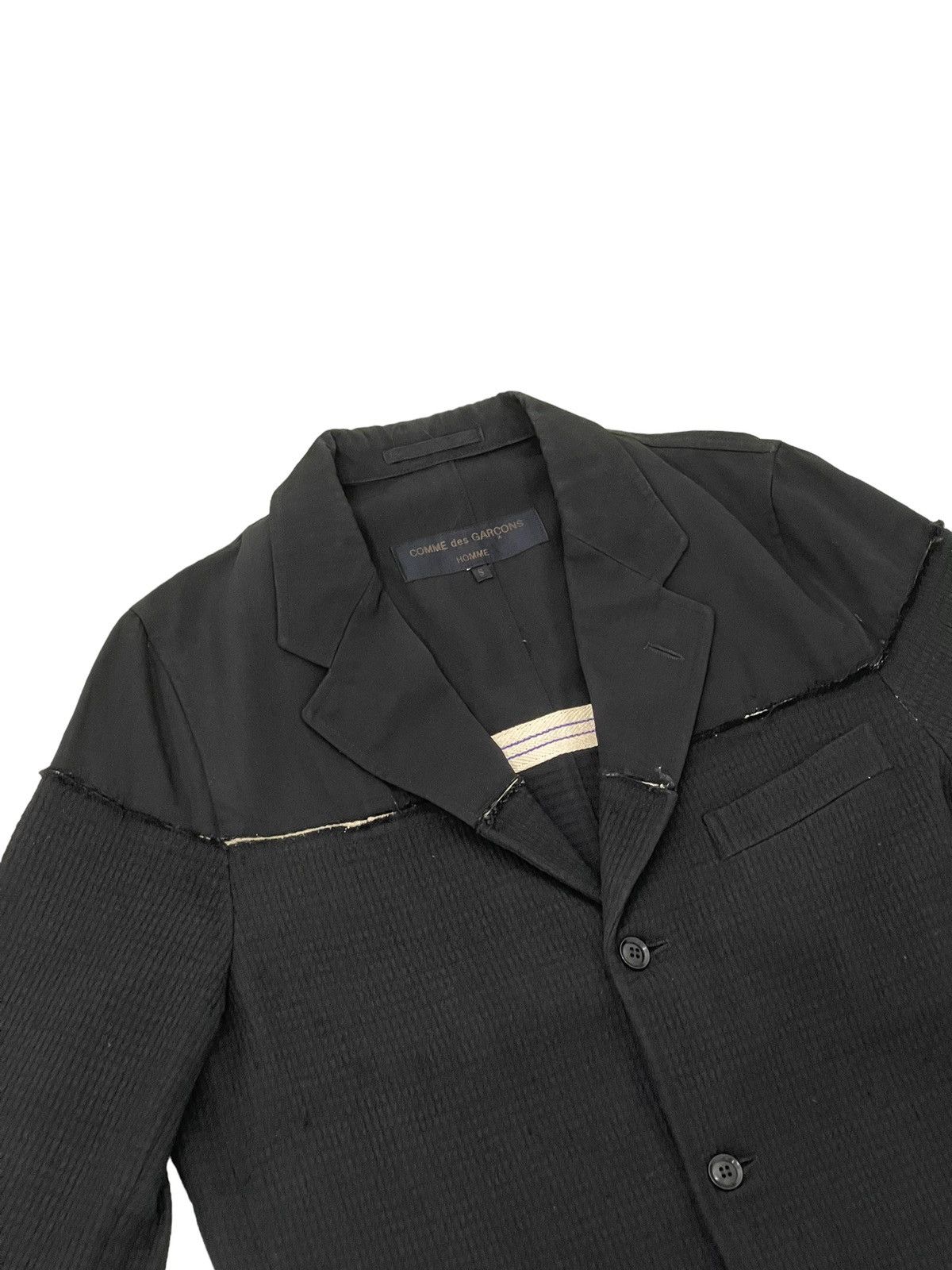 Comme des Garcons AD 2000 CDG Homme Hybrid Nylon Attached Wool Blazer 4🟩8 Size US S / EU 44-46 / 1 - 6 Thumbnail