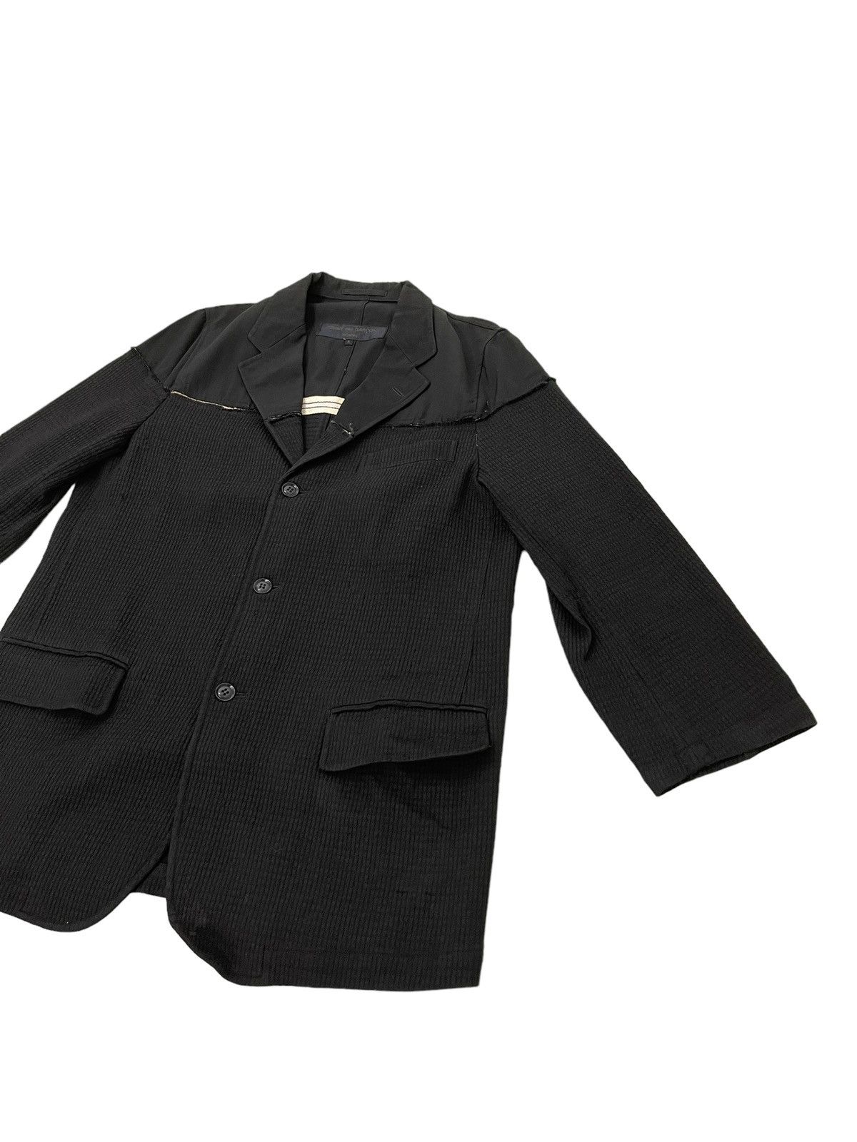 Comme des Garcons AD 2000 CDG Homme Hybrid Nylon Attached Wool Blazer 4🟩8 Size US S / EU 44-46 / 1 - 3 Thumbnail