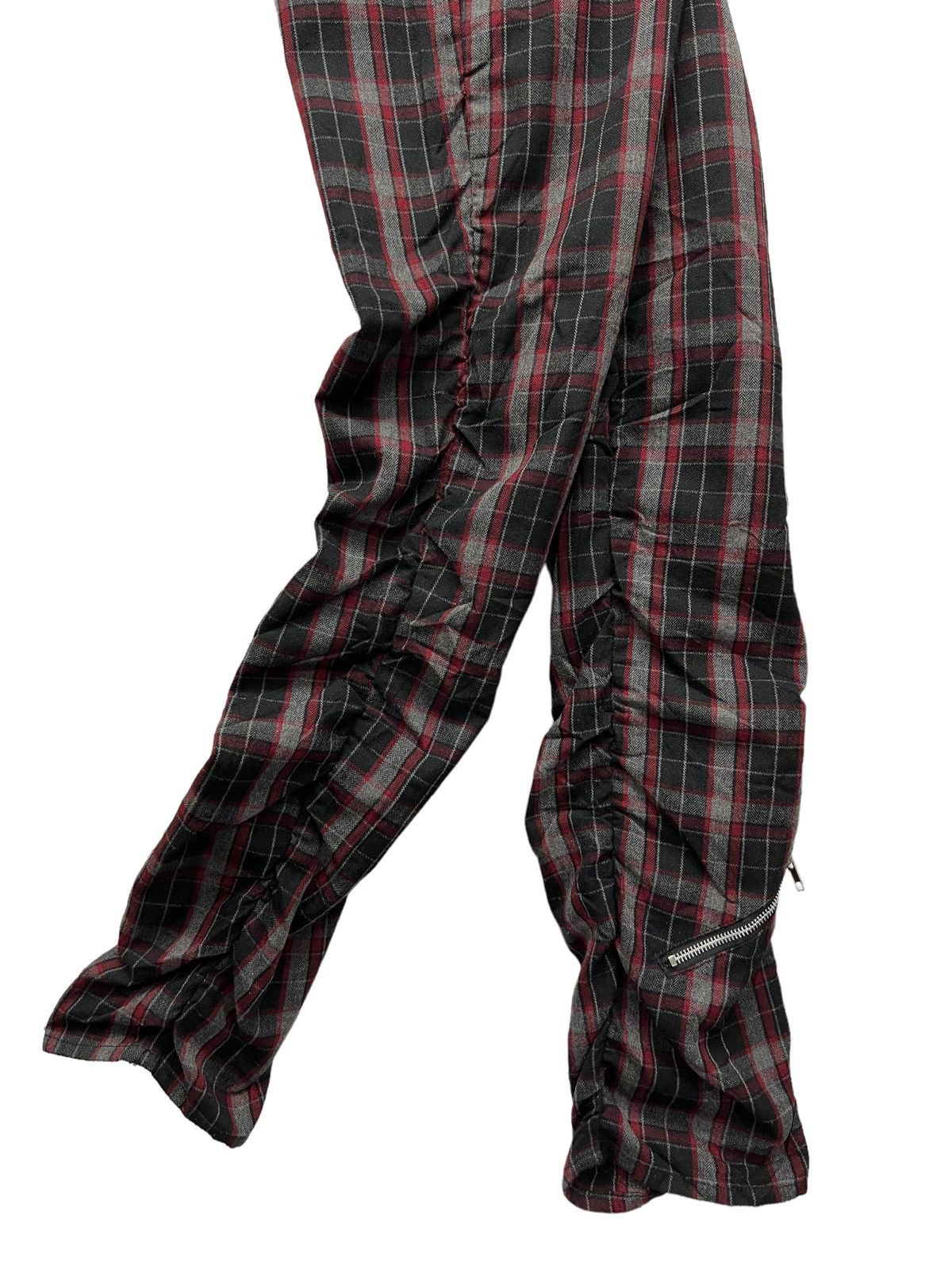 Japanese Brand RAGOUT Underground PunkTartan UnionJack Bondage Zipper Pants Size US 30 / EU 46 - 9 Thumbnail
