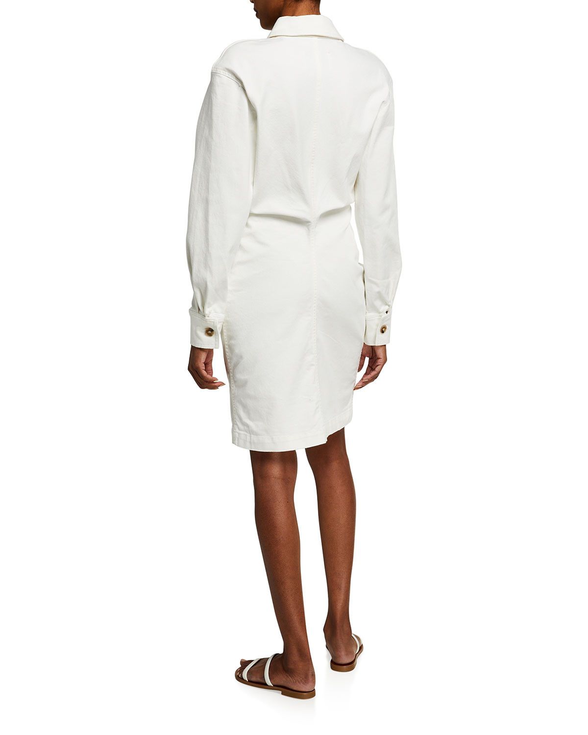 Nanushka BNWT SS21 NANUSHKA DAISY DRAPED WAIST LONG SHIRT DRESS S Size US S / EU 44-46 / 1 - 16 Thumbnail