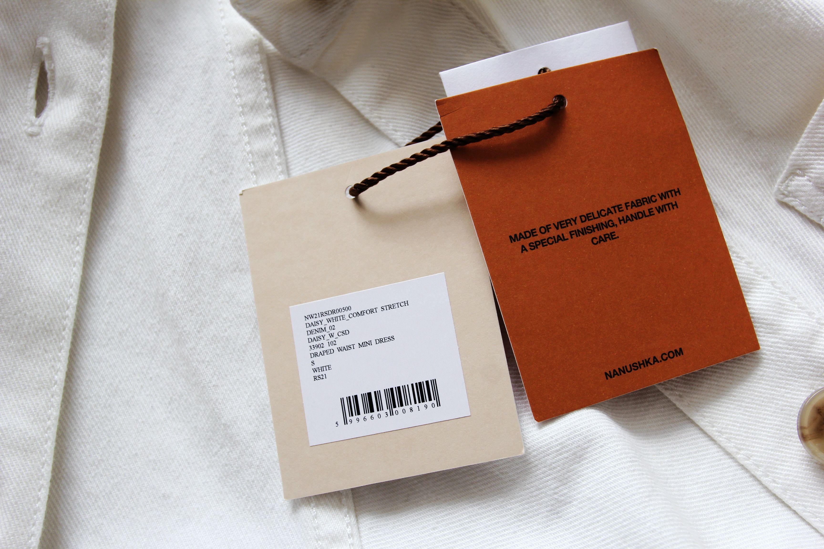 Nanushka BNWT SS21 NANUSHKA DAISY DRAPED WAIST LONG SHIRT DRESS S Size US S / EU 44-46 / 1 - 10 Thumbnail