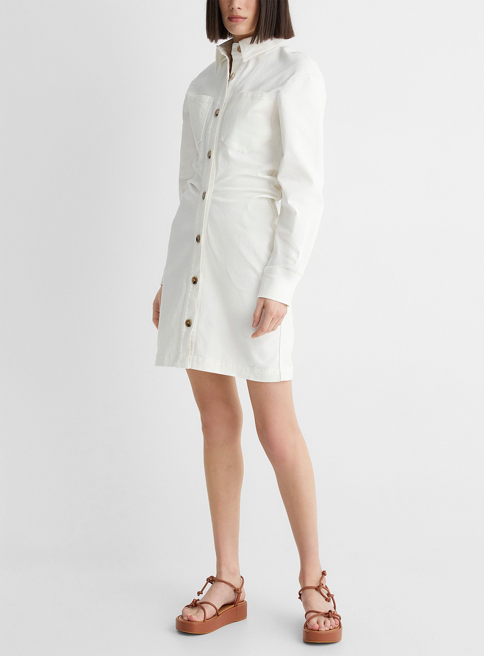 Nanushka BNWT SS21 NANUSHKA DAISY DRAPED WAIST LONG SHIRT DRESS S Size US S / EU 44-46 / 1 - 13 Thumbnail
