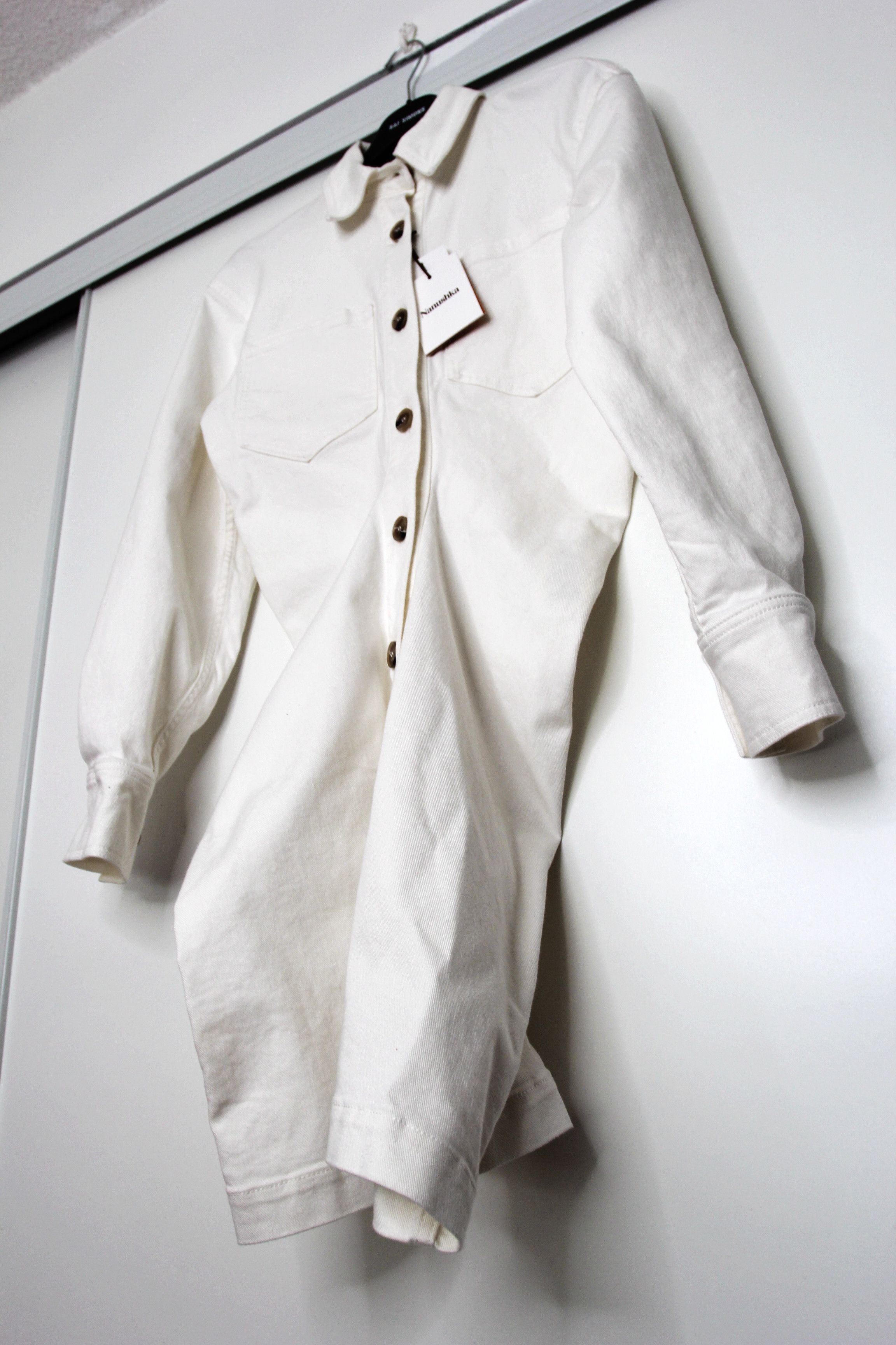 Nanushka BNWT SS21 NANUSHKA DAISY DRAPED WAIST LONG SHIRT DRESS S Size US S / EU 44-46 / 1 - 7 Thumbnail
