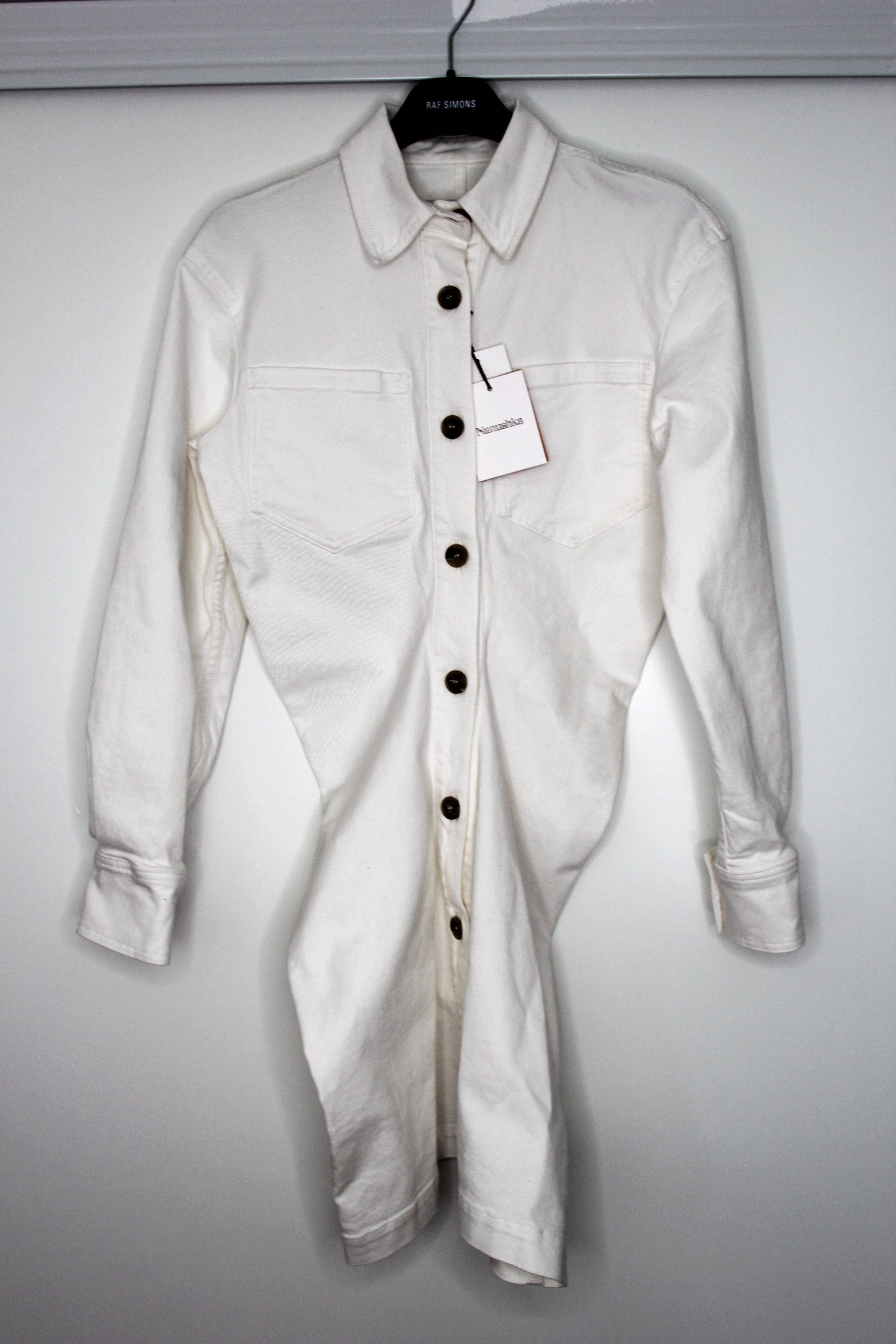 Nanushka BNWT SS21 NANUSHKA DAISY DRAPED WAIST LONG SHIRT DRESS S Size US S / EU 44-46 / 1 - 2 Thumbnail