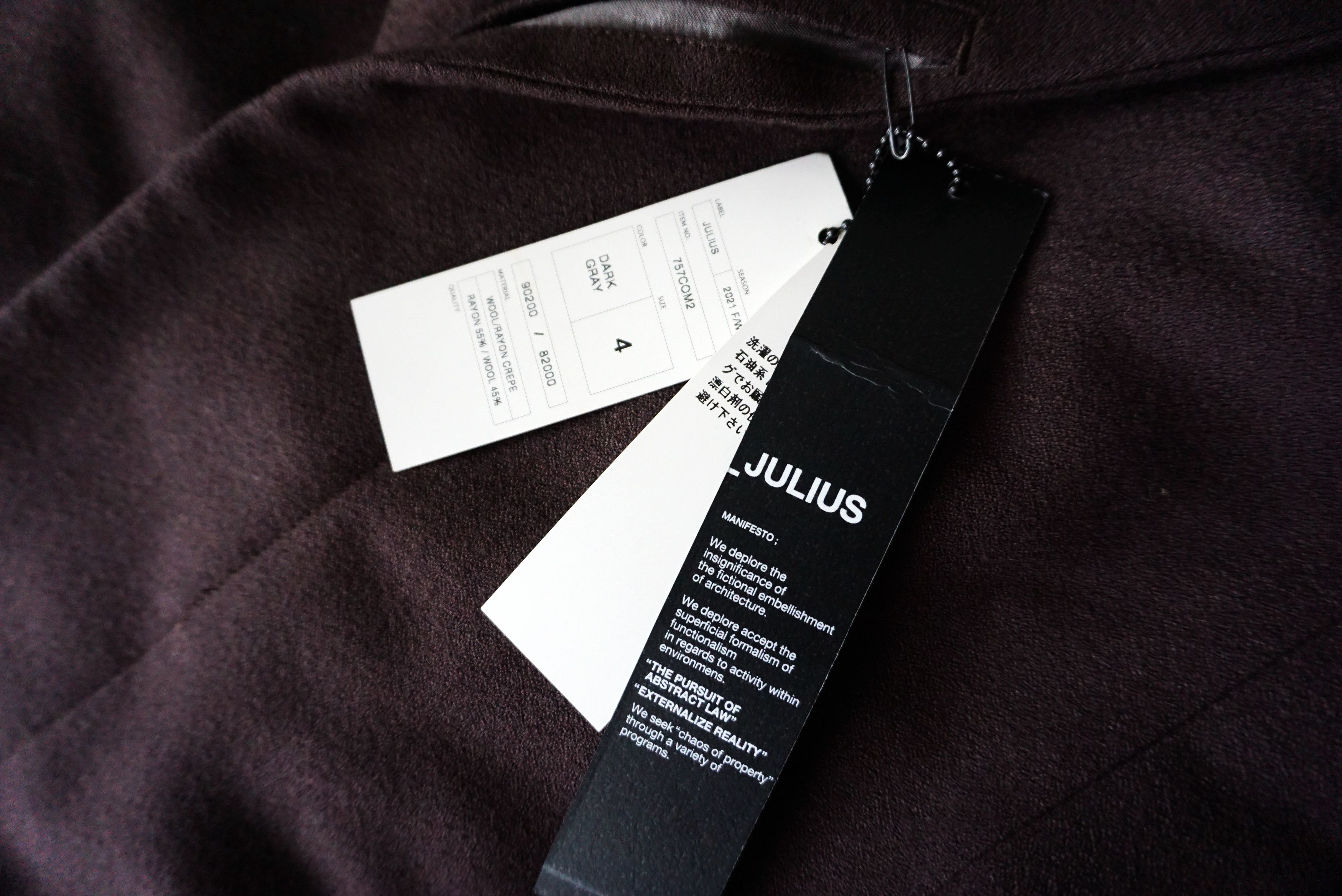 Julius BNWT AW21 JULIUS "RESILIENCE" HIGN NECK COAT 4 Size US XL / EU 56 / 4 - 8 Thumbnail