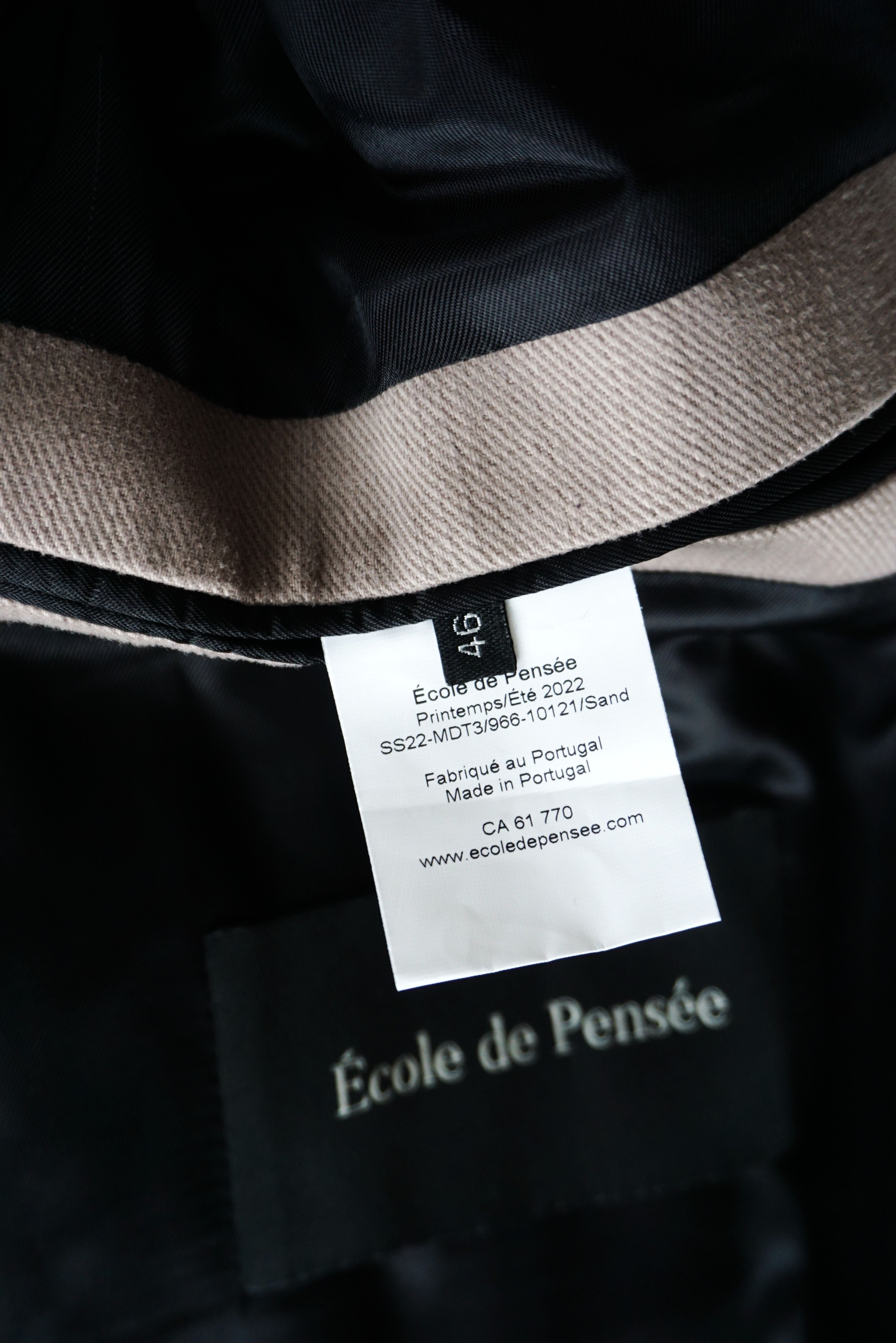 Other BNWT SS22 ECOLE DE PENSEE TWILL TRENCH COAT 46 Size US S / EU 44-46 / 1 - 10 Thumbnail