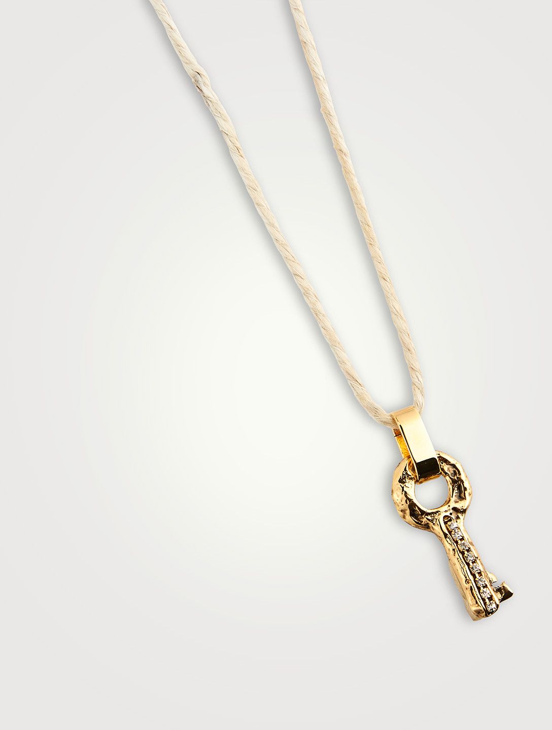 image of Ss22 Marni Key Necklace in Gold, Men's