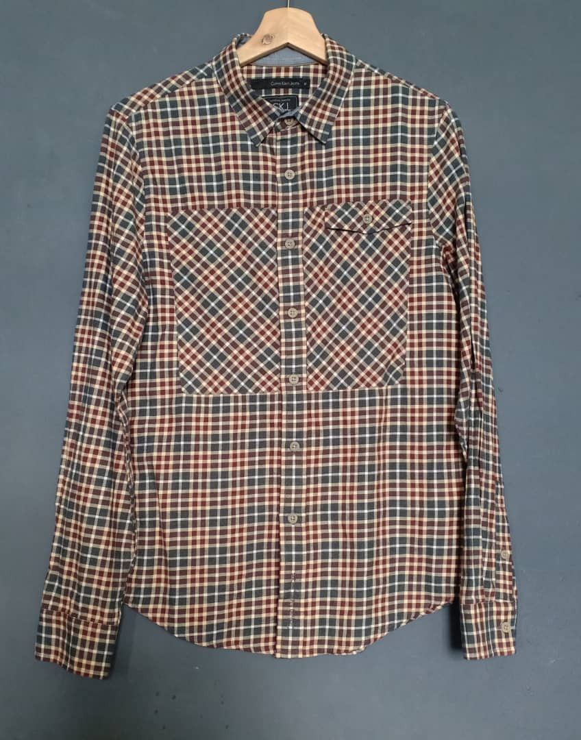 Calvin Klein Calvin Klein Checkered Shirt Size US XS / EU 42 / 0 - 1 Thumbnail