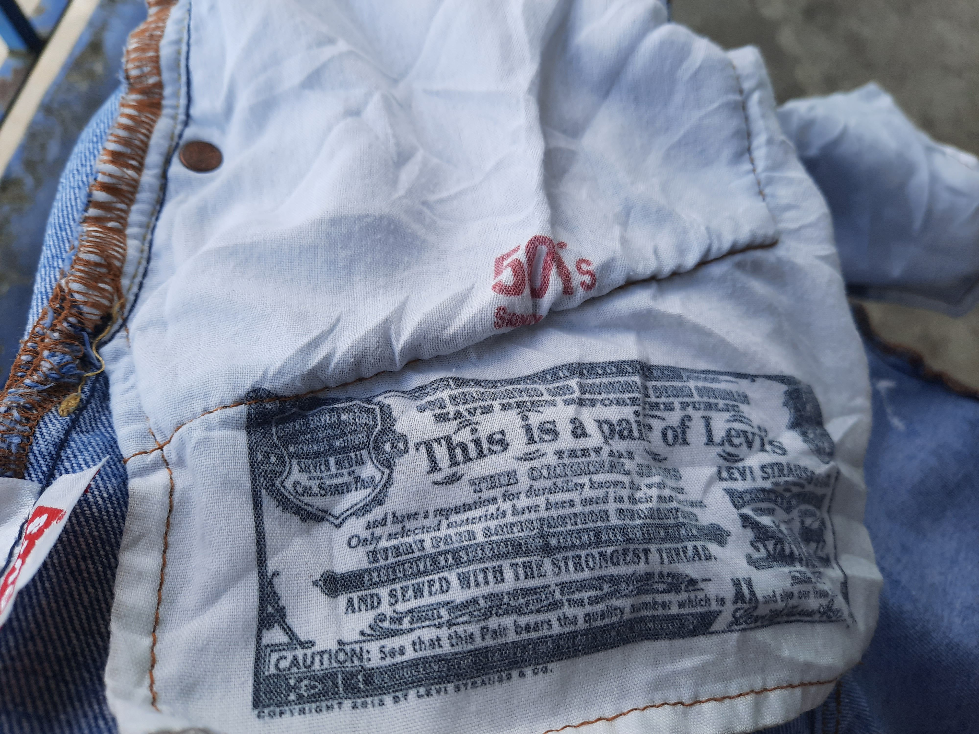 Levi's × Levi's Vintage Clothing Levi's 501 Fly Button Skinny Denim Size US 29 - 9 Thumbnail
