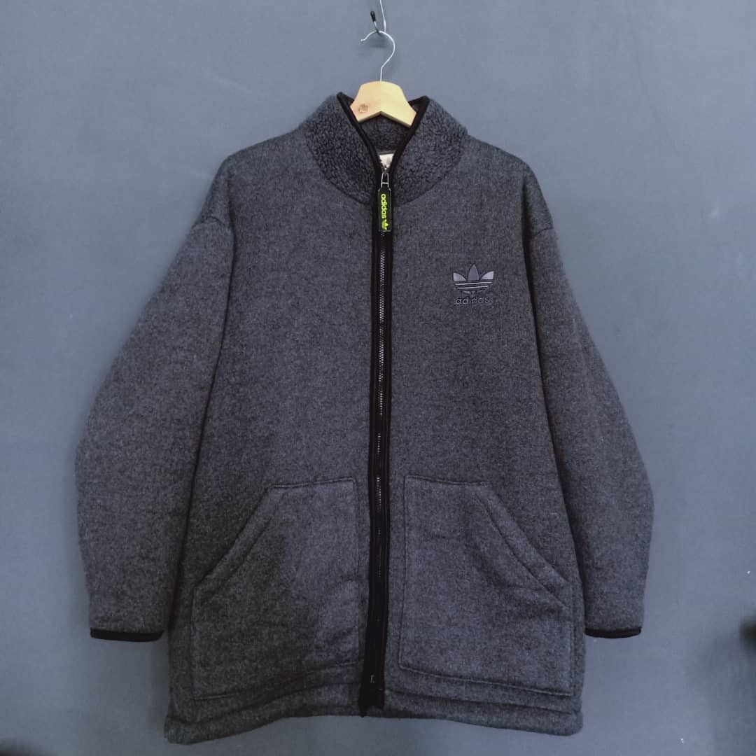 Vintage Adidas zip up boa padded