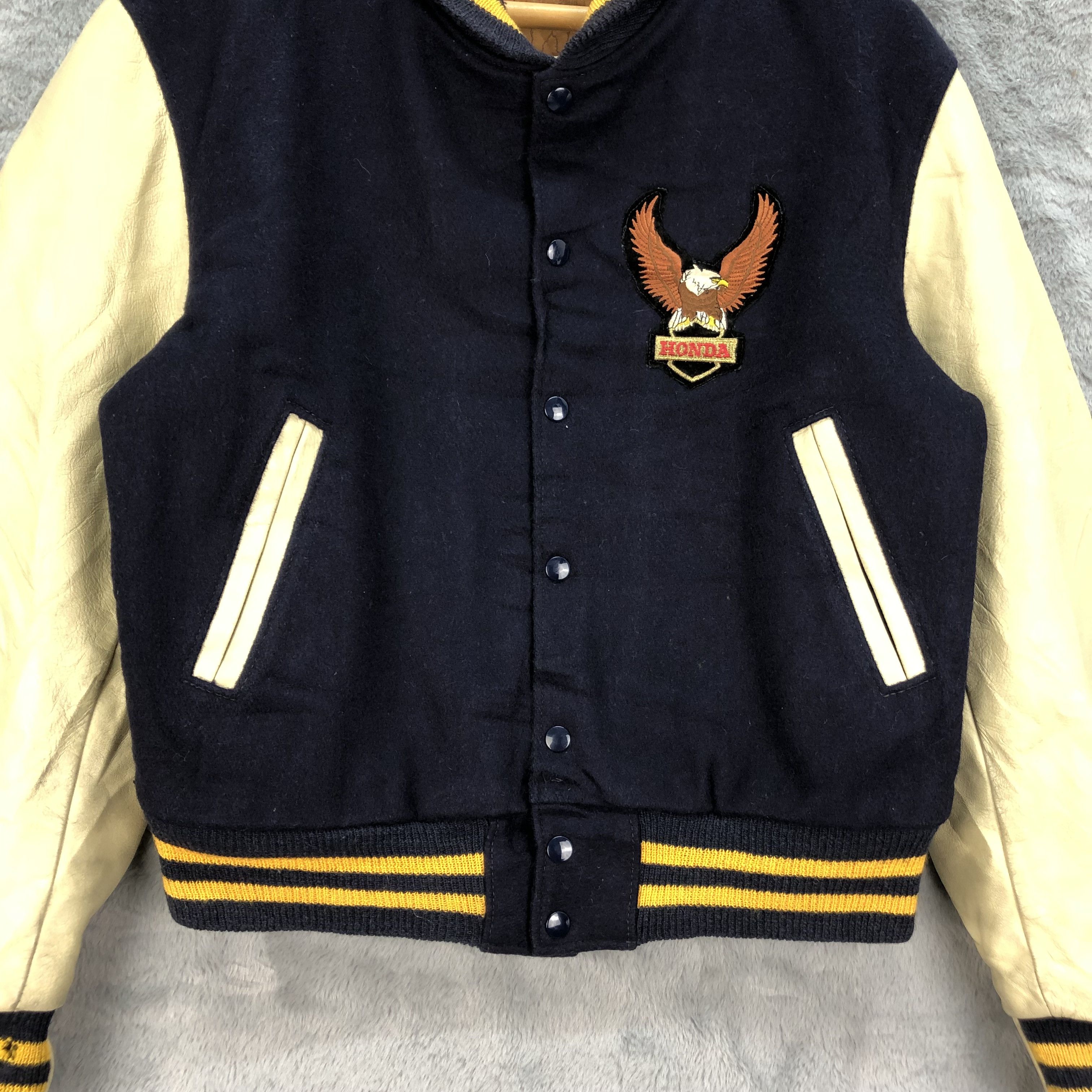 Golden Bear Vintage Golden Bear Patches Honda Varsity Jacket #4851-174 Size US M / EU 48-50 / 2 - 4 Thumbnail