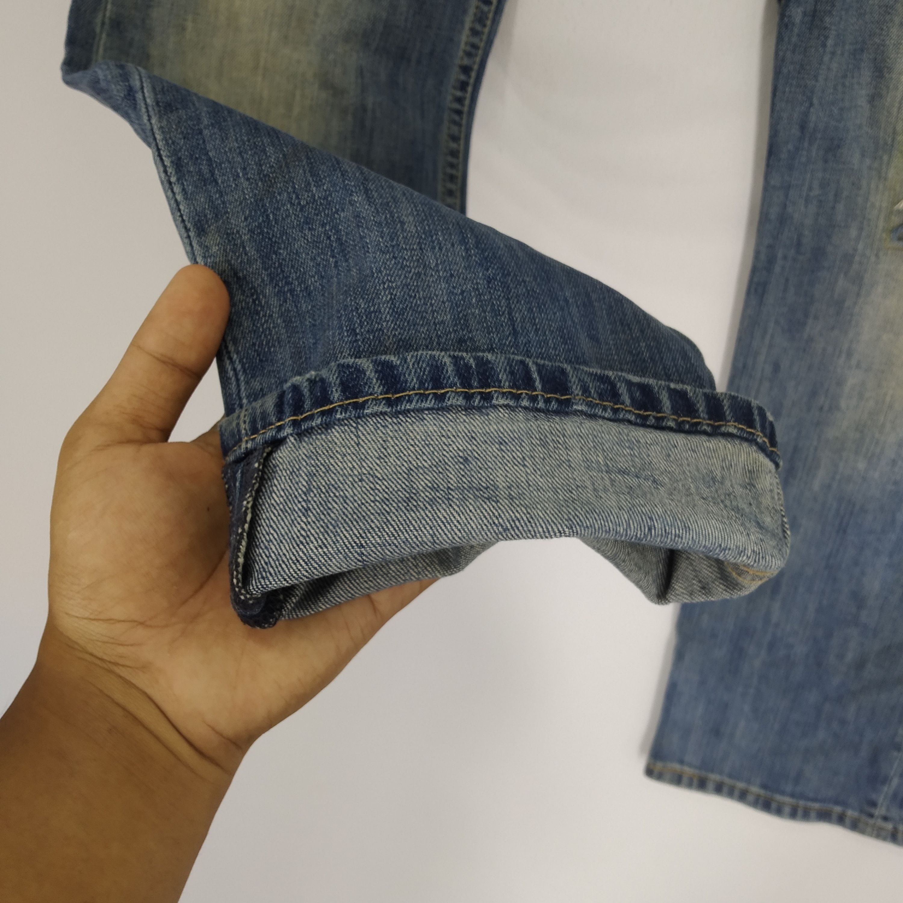 Vintage Levi's 513 Stonewash Blue Denim Jeans Reconstruct