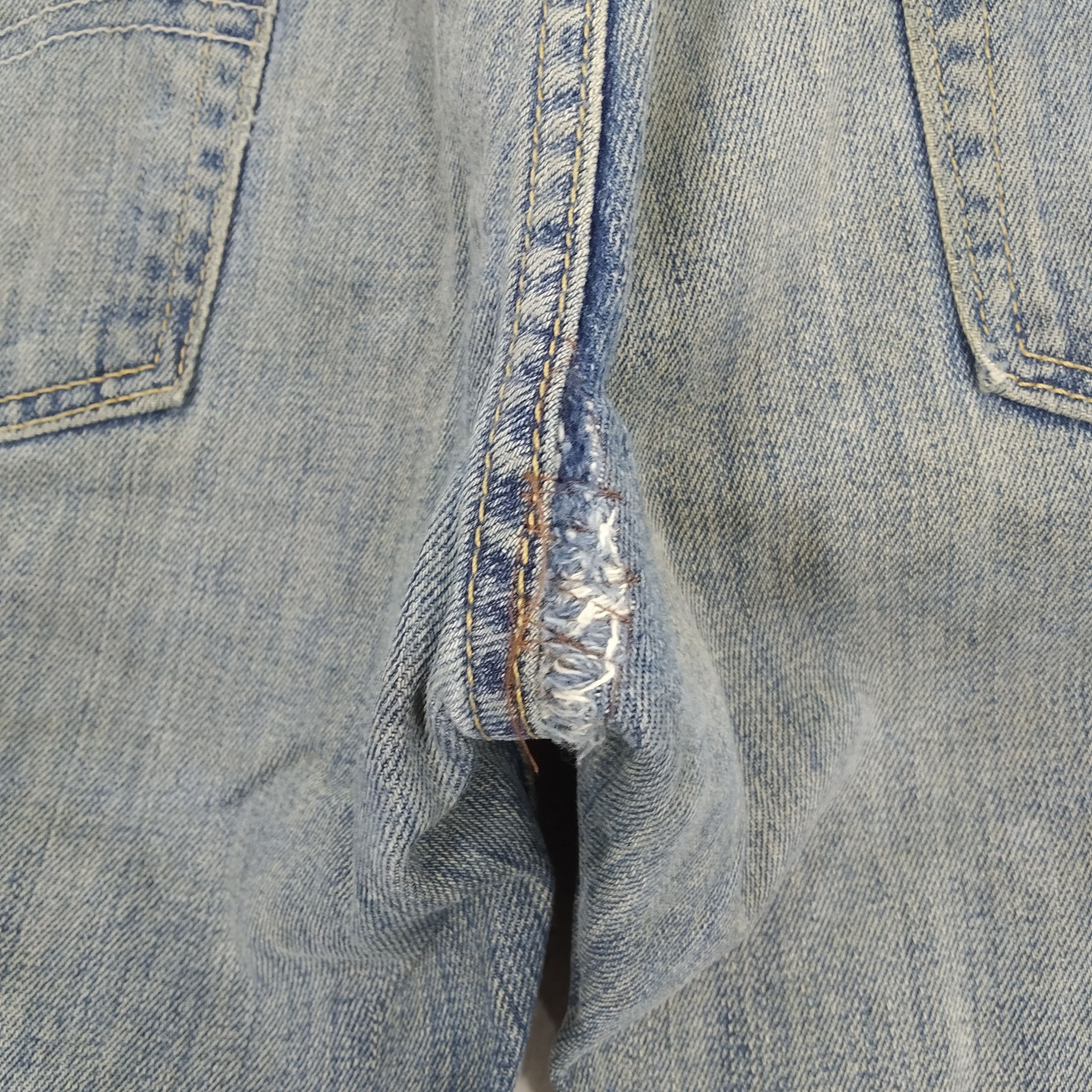 Vintage Levi's 513 Stonewash Blue Denim Jeans Reconstruct