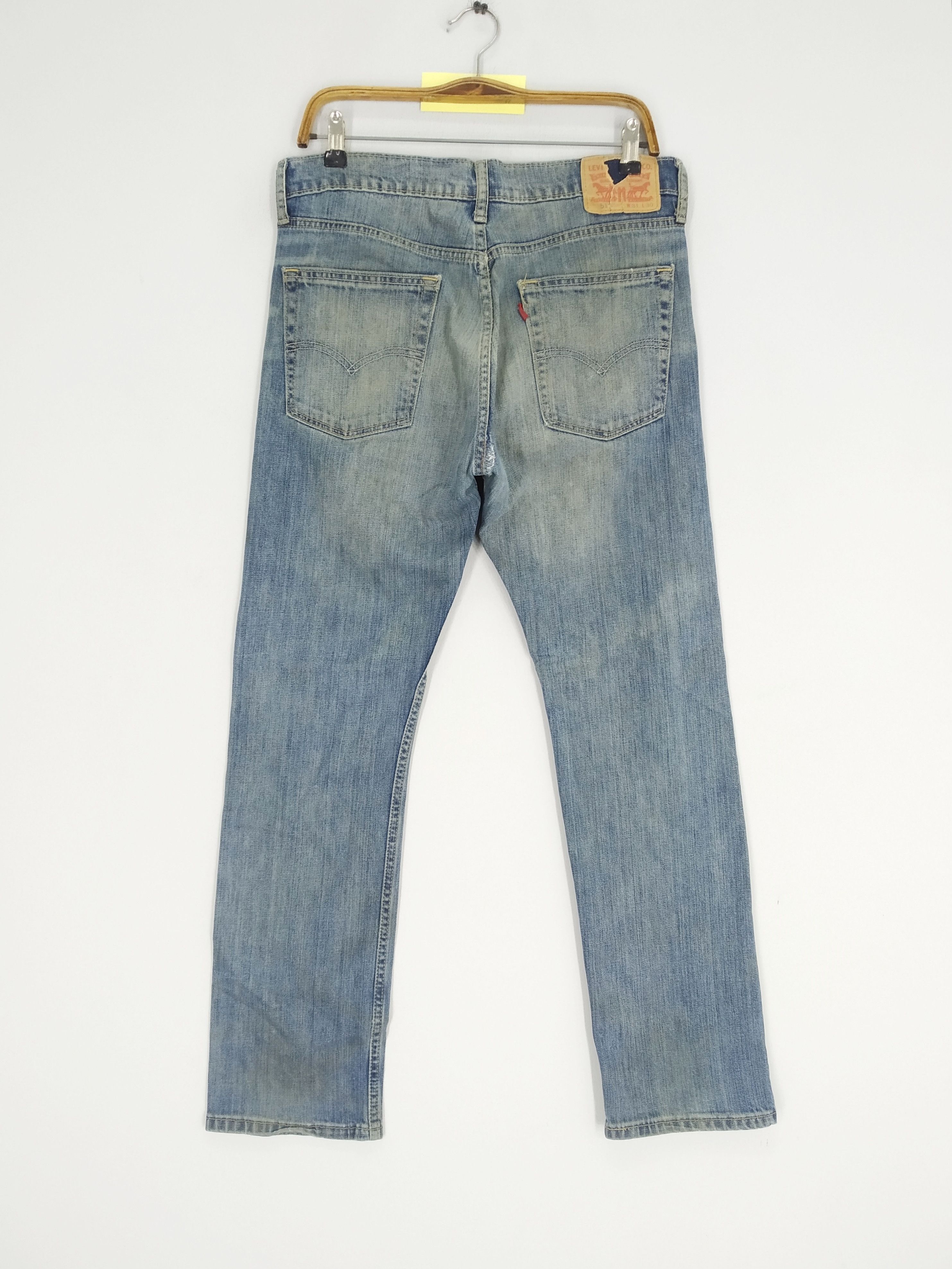 Vintage Levi's 513 Stonewash Blue Denim Jeans Reconstruct