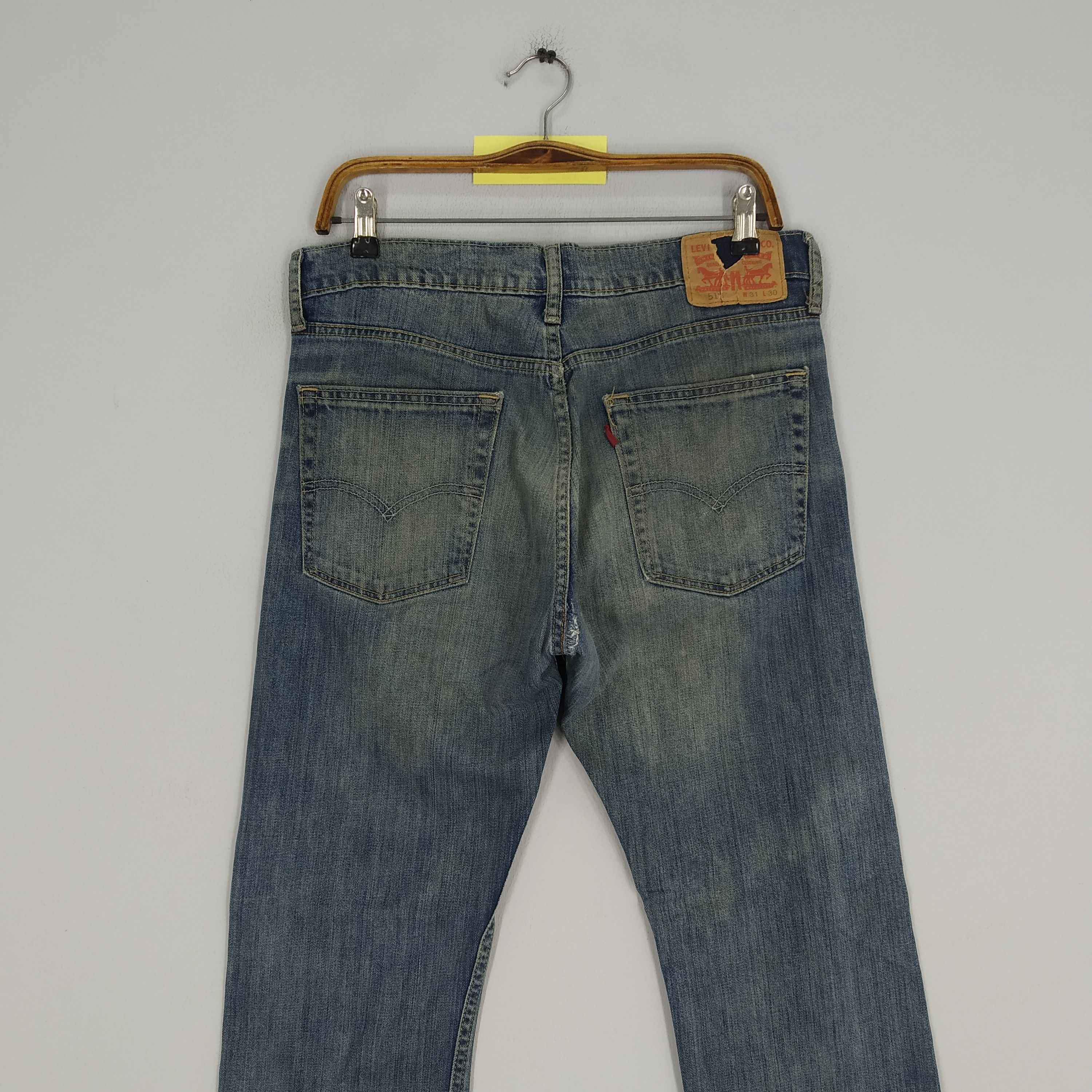 Vintage Levi's 513 Stonewash Blue Denim Jeans Reconstruct