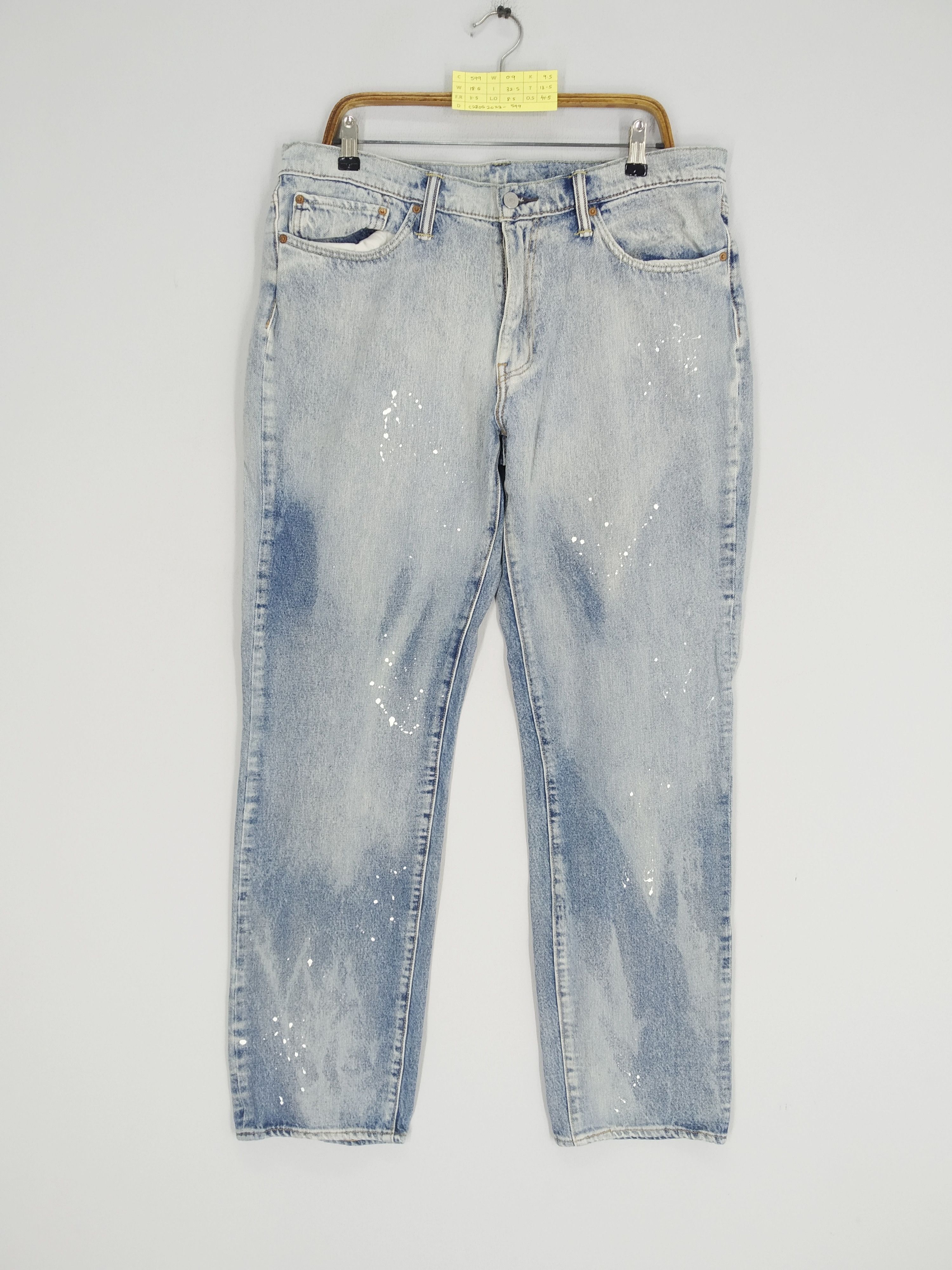 Levi's Vintage Levi's 541 Acid Wash Blue Paint Splatter Denim Jeans Size US 37 - 1 Thumbnail