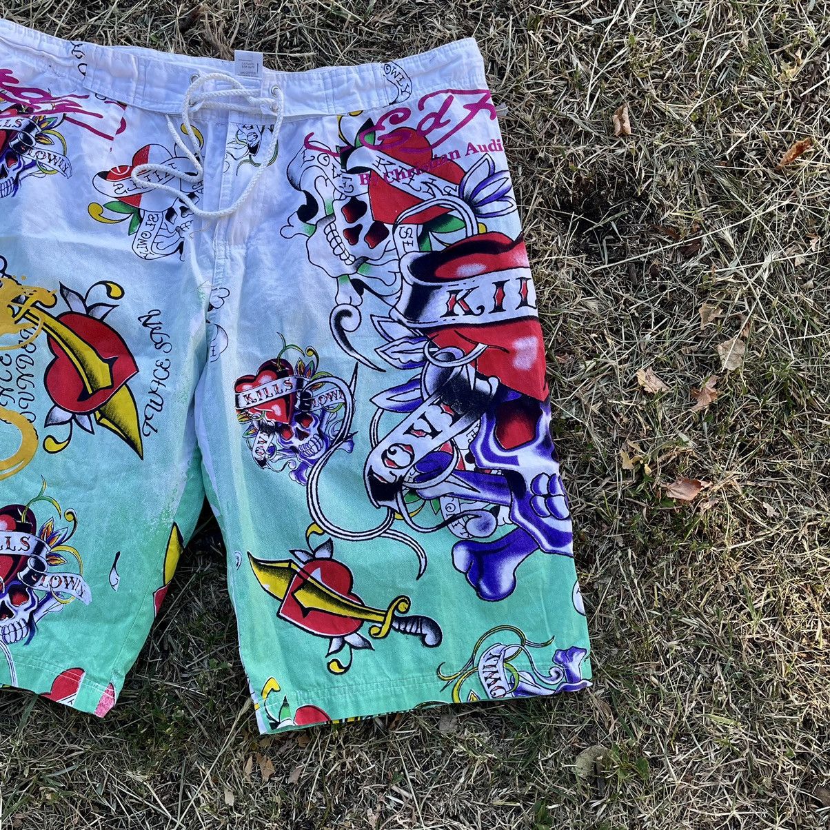 Vintage Vintage 90s All Over Print Baggy Shorts Rave Streetwear 34 Size US 34 / EU 50 - 3 Thumbnail