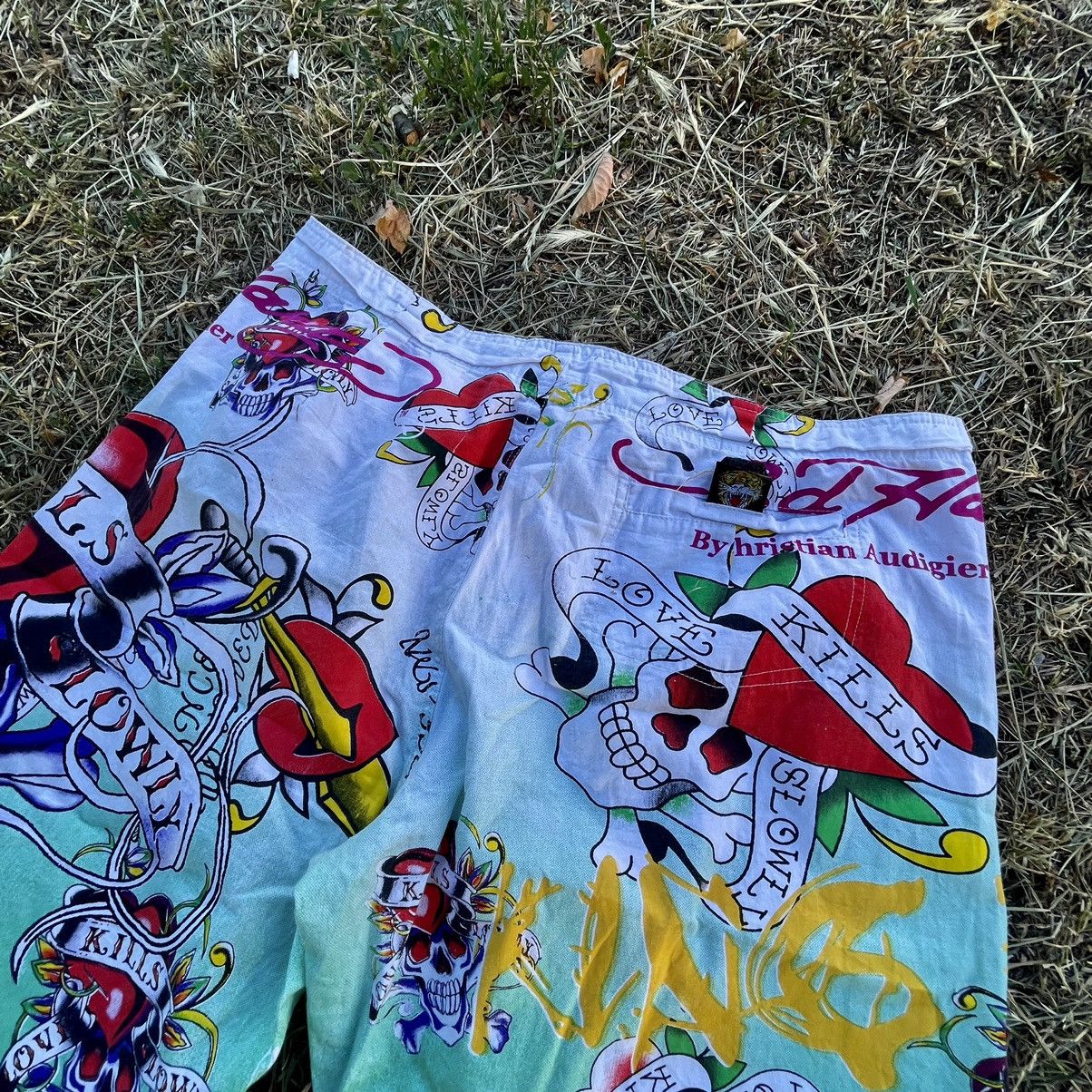 Vintage Vintage 90s All Over Print Baggy Shorts Rave Streetwear 34 Size US 34 / EU 50 - 6 Thumbnail