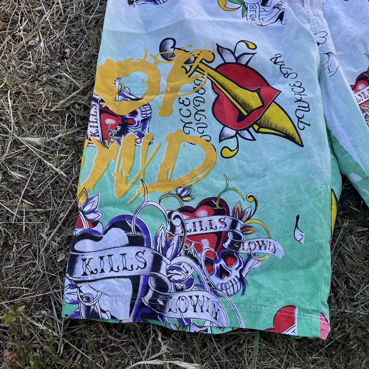 Vintage Vintage 90s All Over Print Baggy Shorts Rave Streetwear 34 Size US 34 / EU 50 - 2 Thumbnail