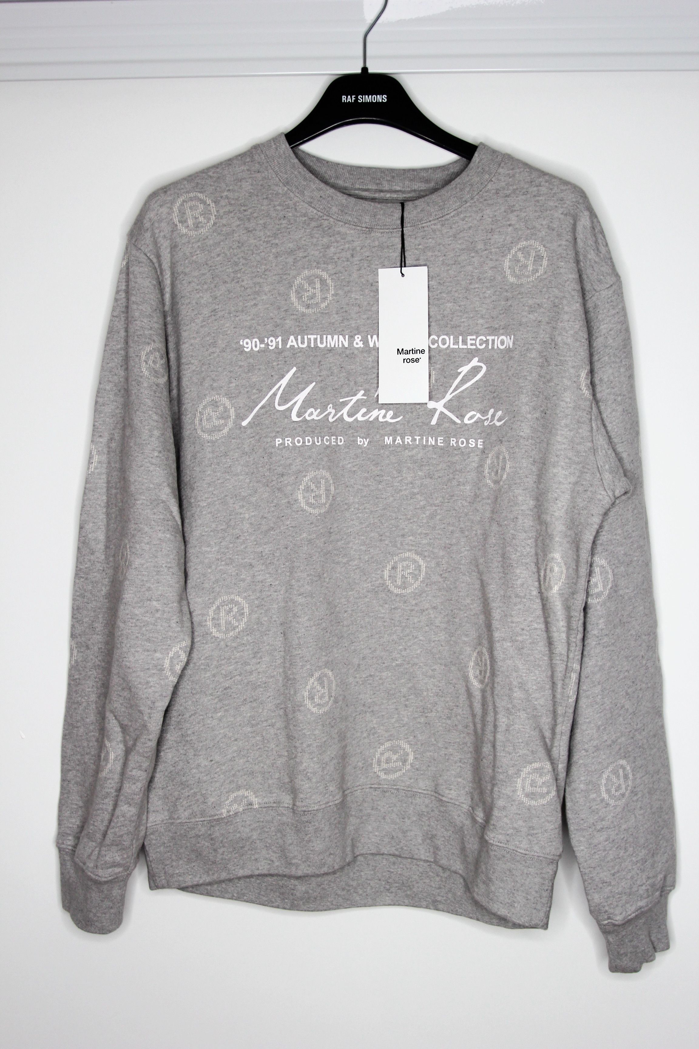 Martine Rose BNWT SS22 MARTINE ROSE CLASSIC ALL OVER LOGO SWEATSHIRT S Size US S / EU 44-46 / 1 - 2 Thumbnail