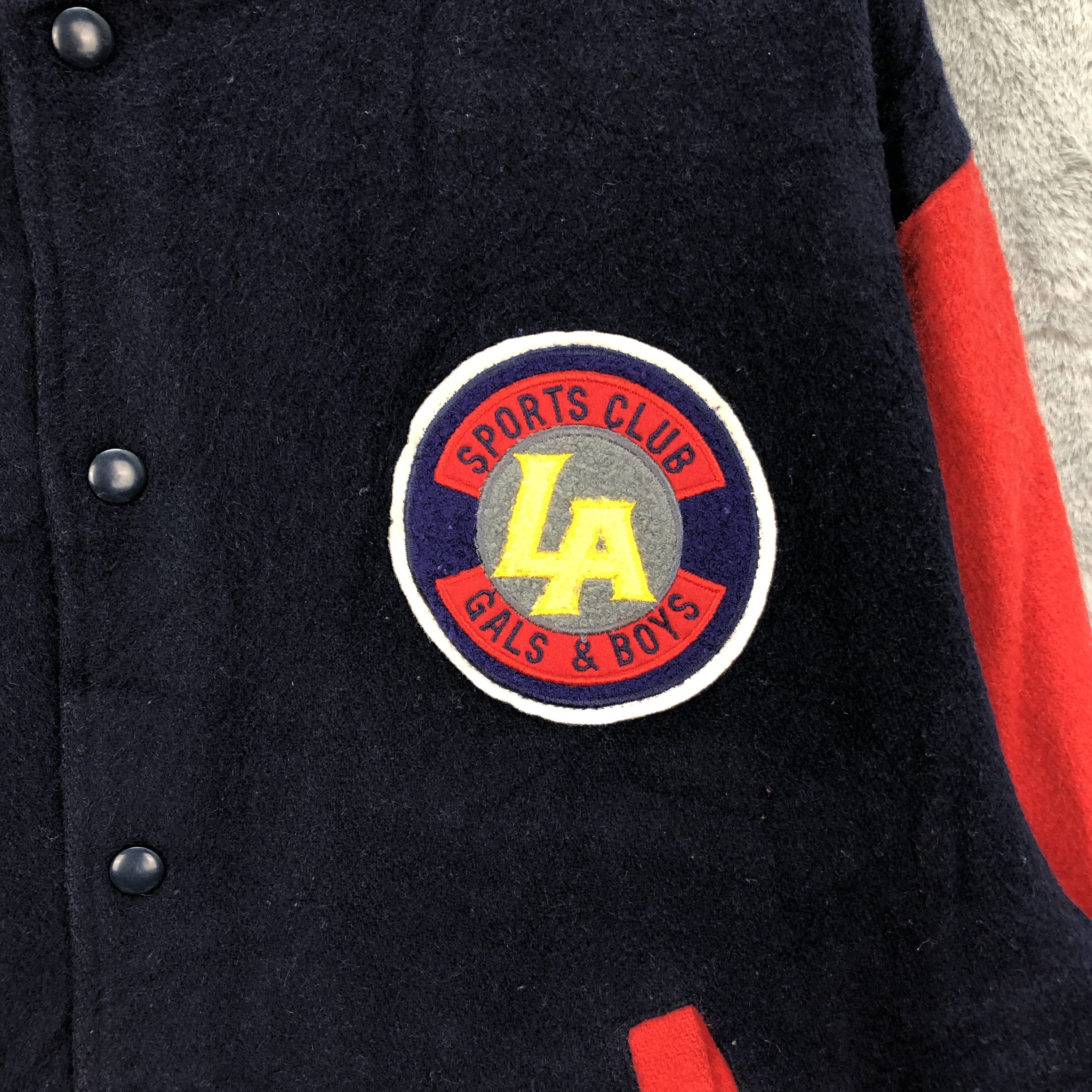 Other LOS ANGELES Big Spell Out Logo Wool Varsity Jacket #4917-036 Size US M / EU 48-50 / 2 - 3 Thumbnail
