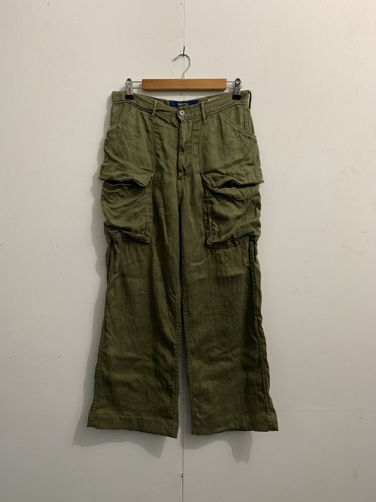 Image of Kapital Cargo Pants in Green, Men's (Size 30)