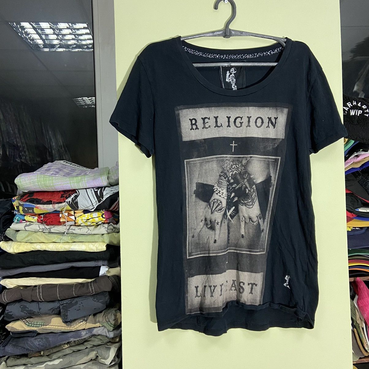 Vintage Vintage Y2K“Sexy Bad Girl” Religion God Tee Streetwear 90s Size US M / EU 48-50 / 2 - 2 Thumbnail