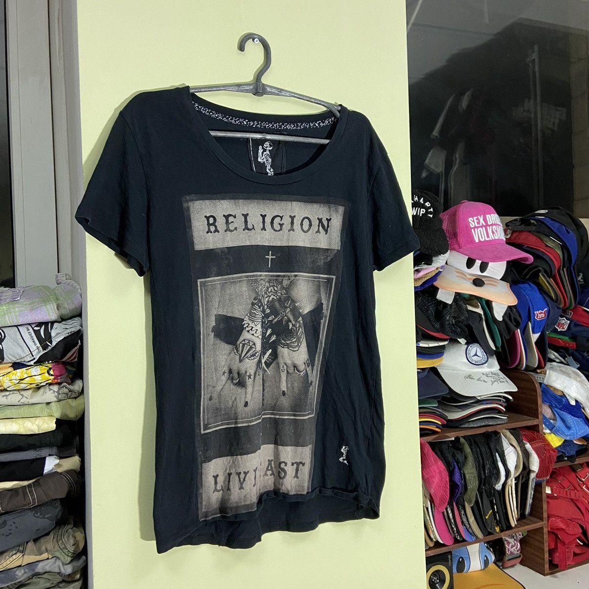 Vintage Vintage Y2K“Sexy Bad Girl” Religion God Tee Streetwear 90s Size US M / EU 48-50 / 2 - 4 Thumbnail