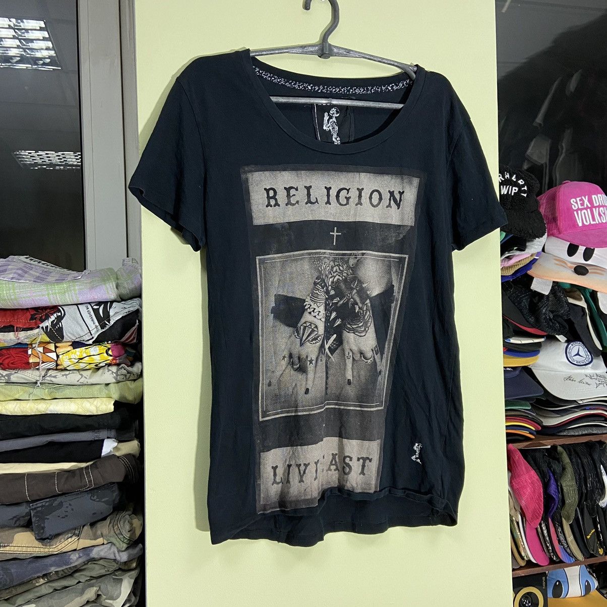 Vintage Vintage Y2K“Sexy Bad Girl” Religion God Tee Streetwear 90s Size US M / EU 48-50 / 2 - 3 Thumbnail