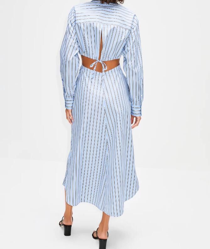 Victoria Beckham BNWT SS22 VICTORIA BECKHAM OPEN BACK CUT OUT DRESS 6 Size 28" / US 6 / IT 42 - 13 Thumbnail