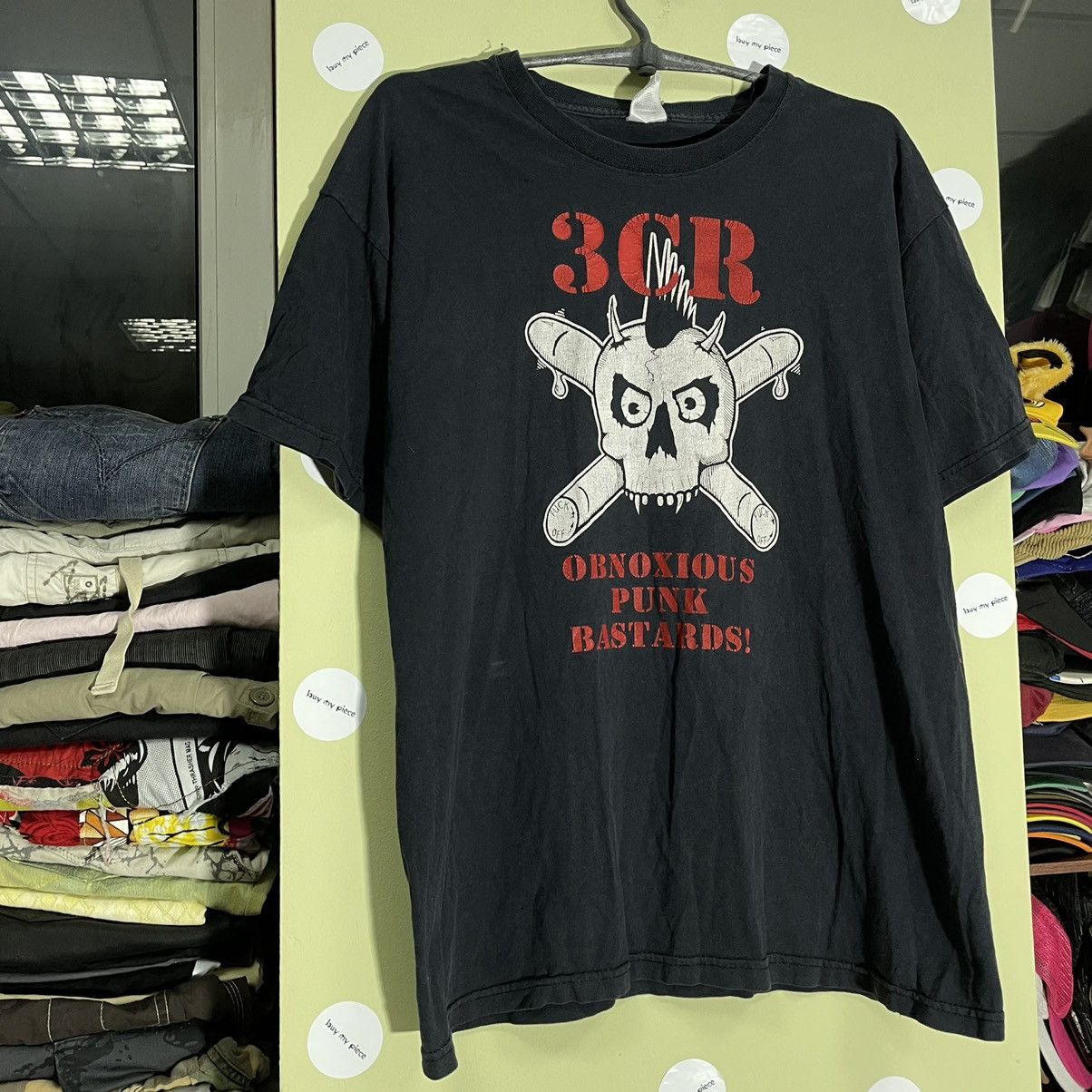 Band Tees Vintage 666 Y2K Punk Distress Dead Face Tee Rock Streetwear Size US L / EU 52-54 / 3 - 3 Thumbnail
