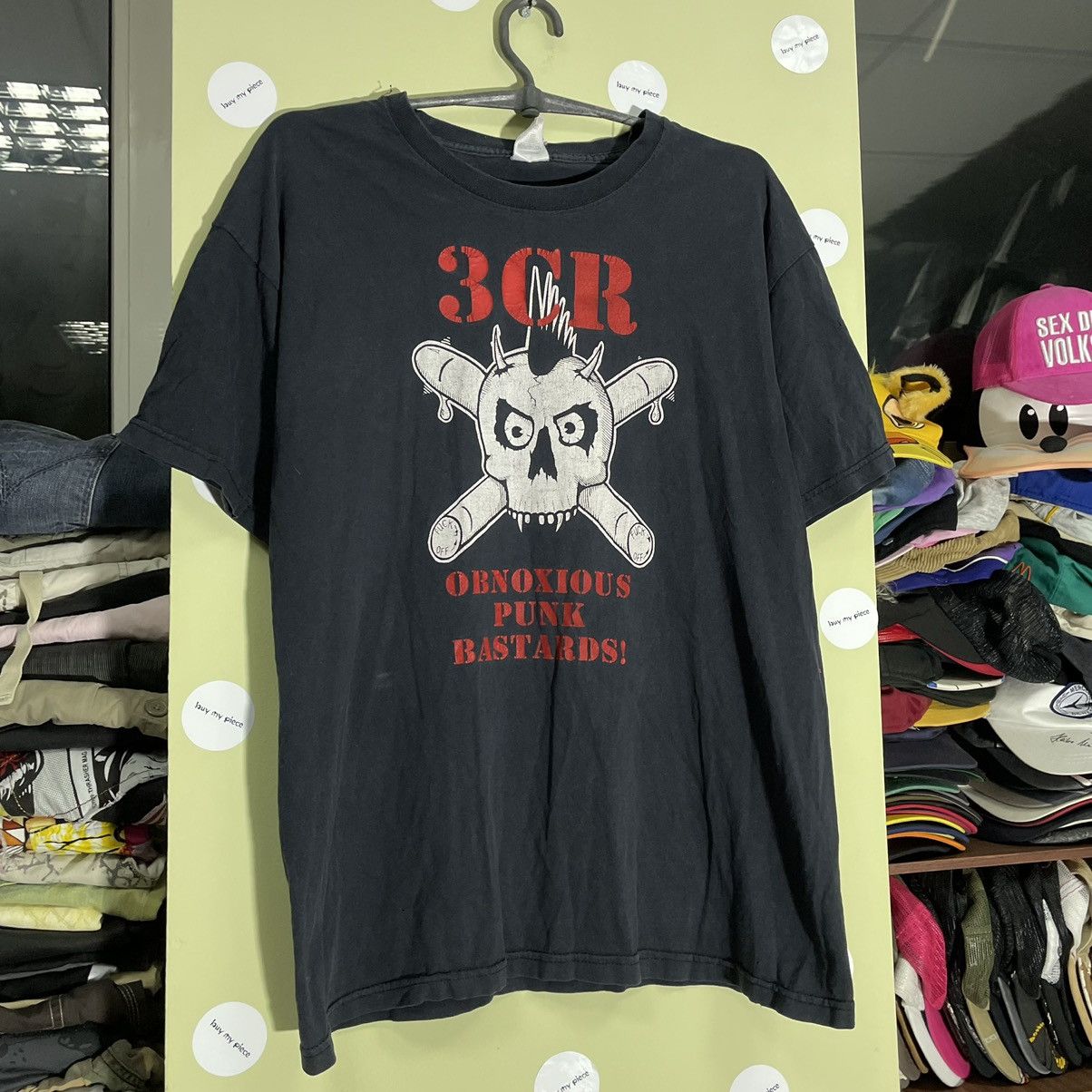 Band Tees Vintage 666 Y2K Punk Distress Dead Face Tee Rock Streetwear Size US L / EU 52-54 / 3 - 2 Thumbnail